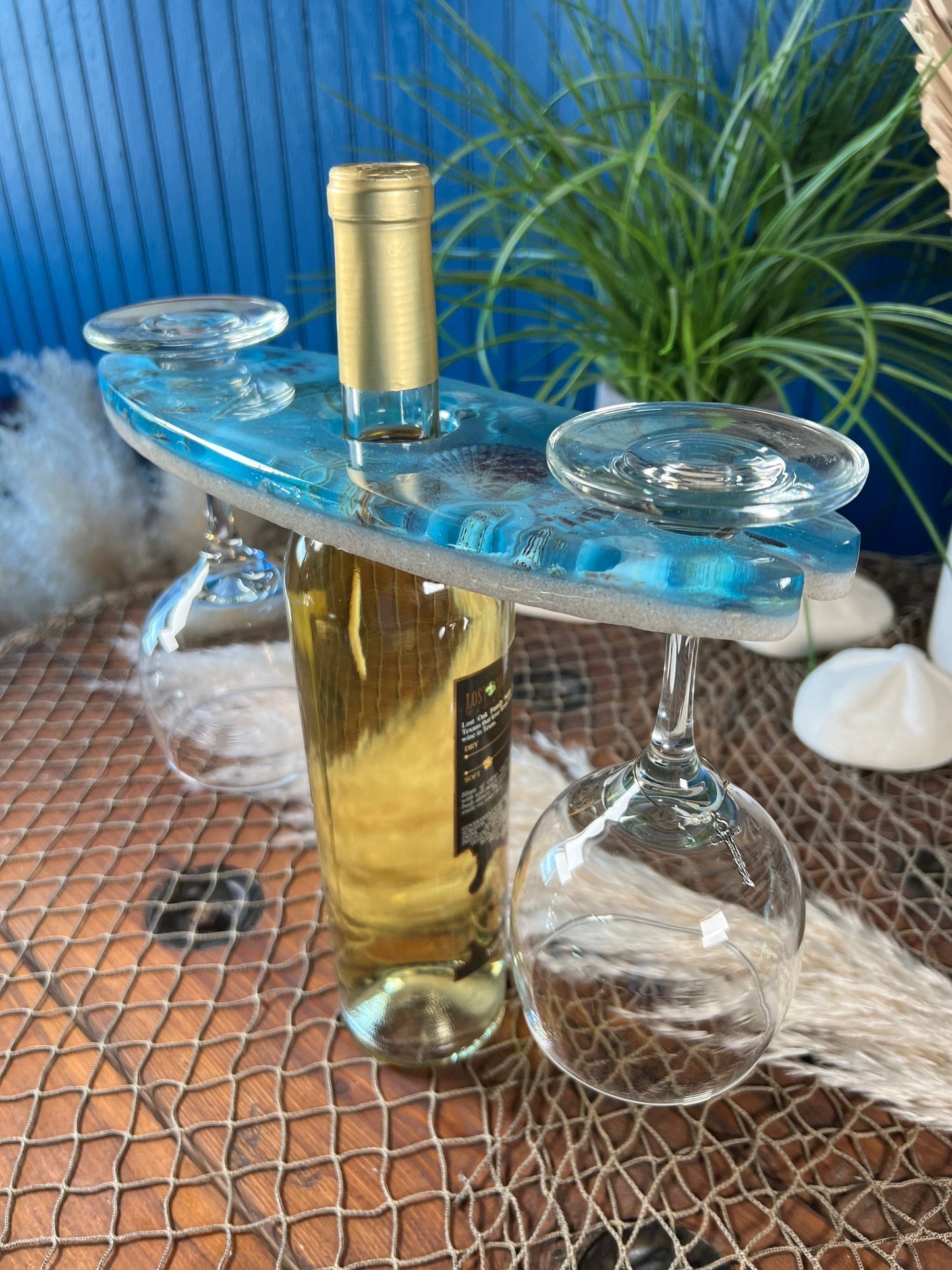 Ocean Shells Wine Caddy