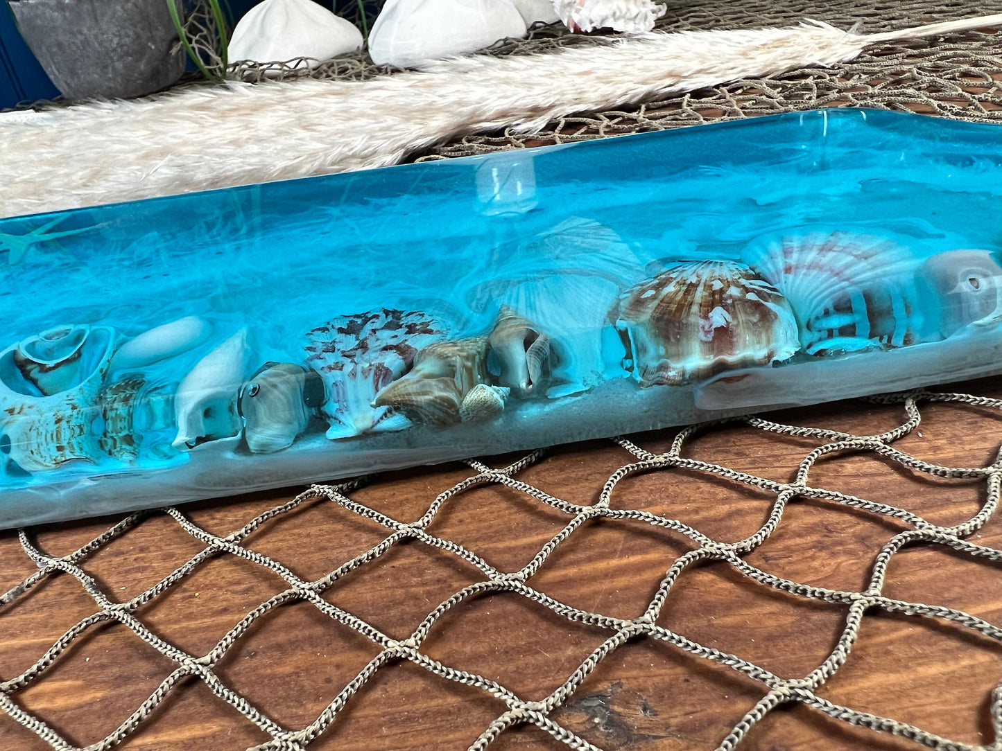 Sea Shell Ocean Cheese Board/Charcuterie Board/Serving Platter