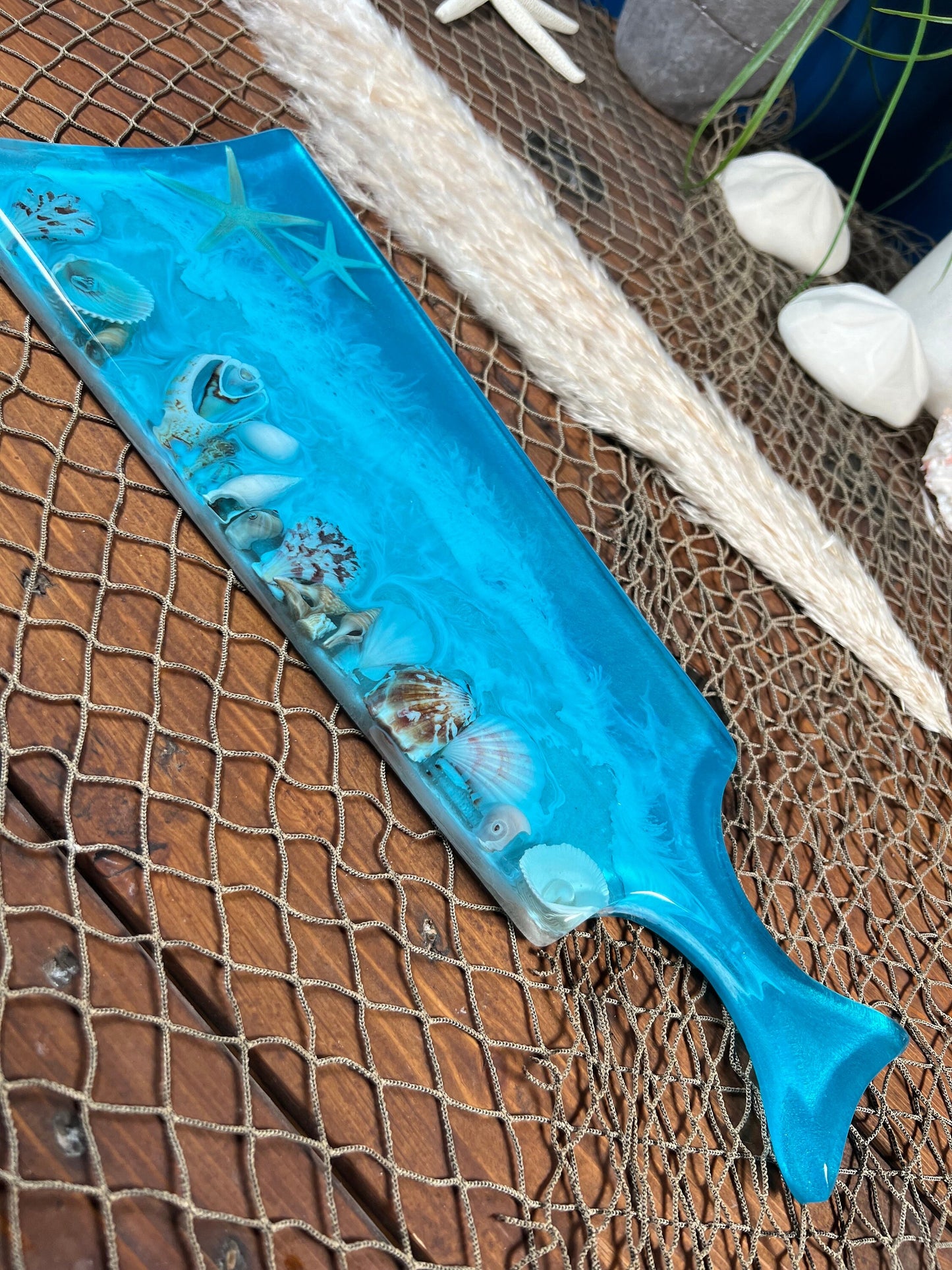 Sea Shell Ocean Cheese Board/Charcuterie Board/Serving Platter