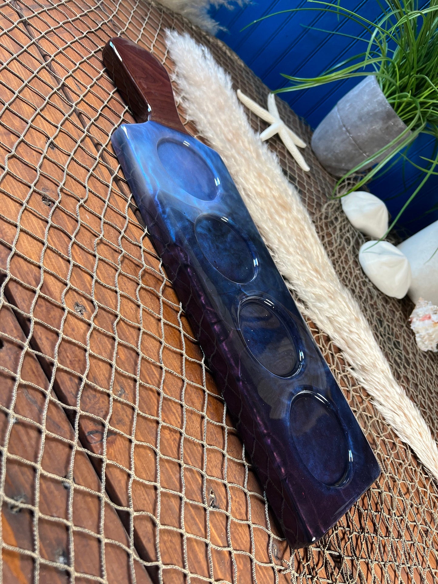 Walnut Epoxy Resin Flight Board/Serving Board