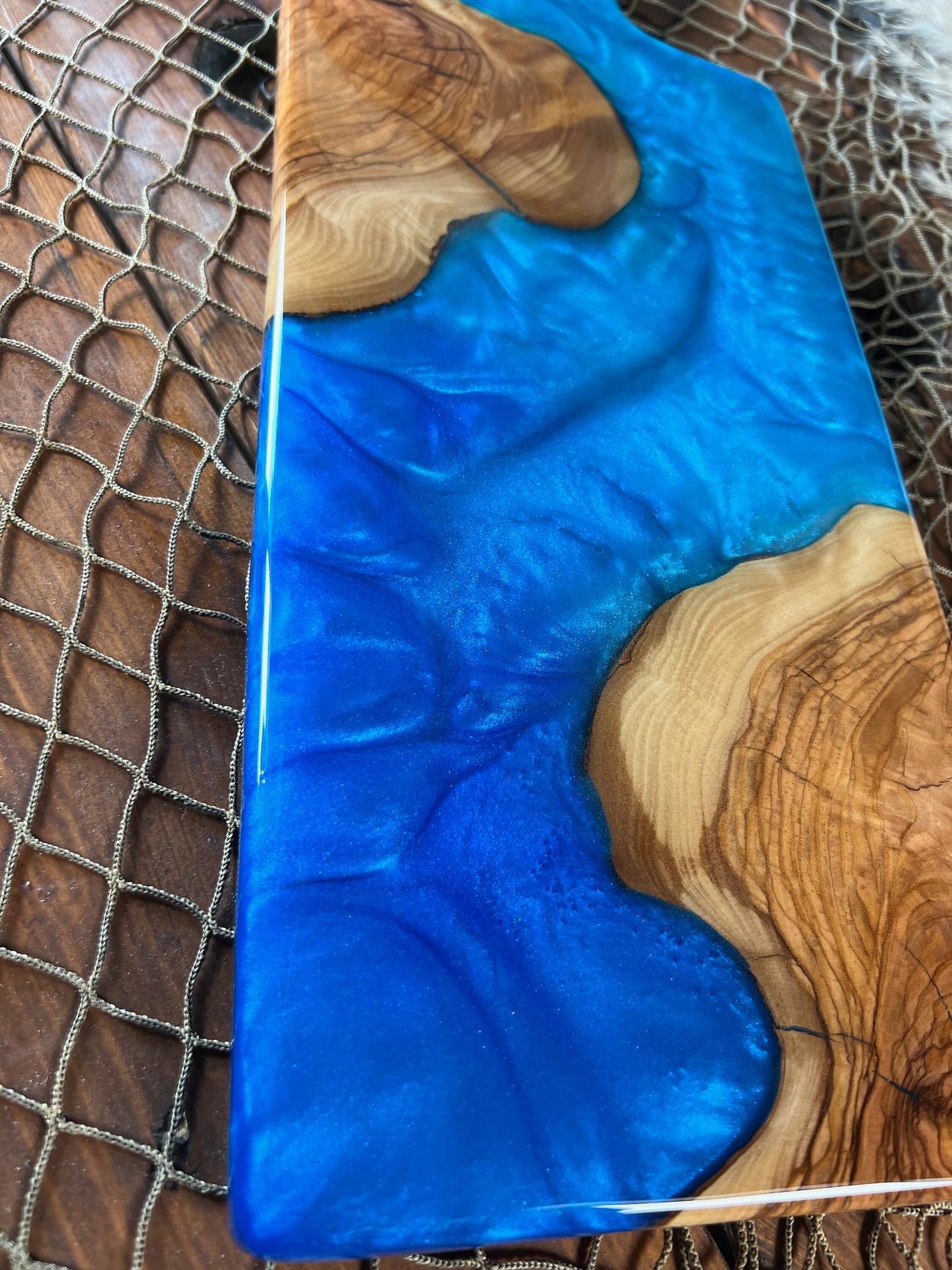 Blue Charcuterie Board, Serving Board