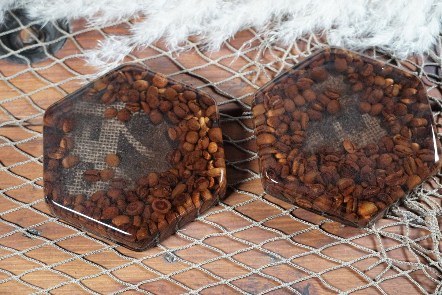 Coffee Bean Coasters