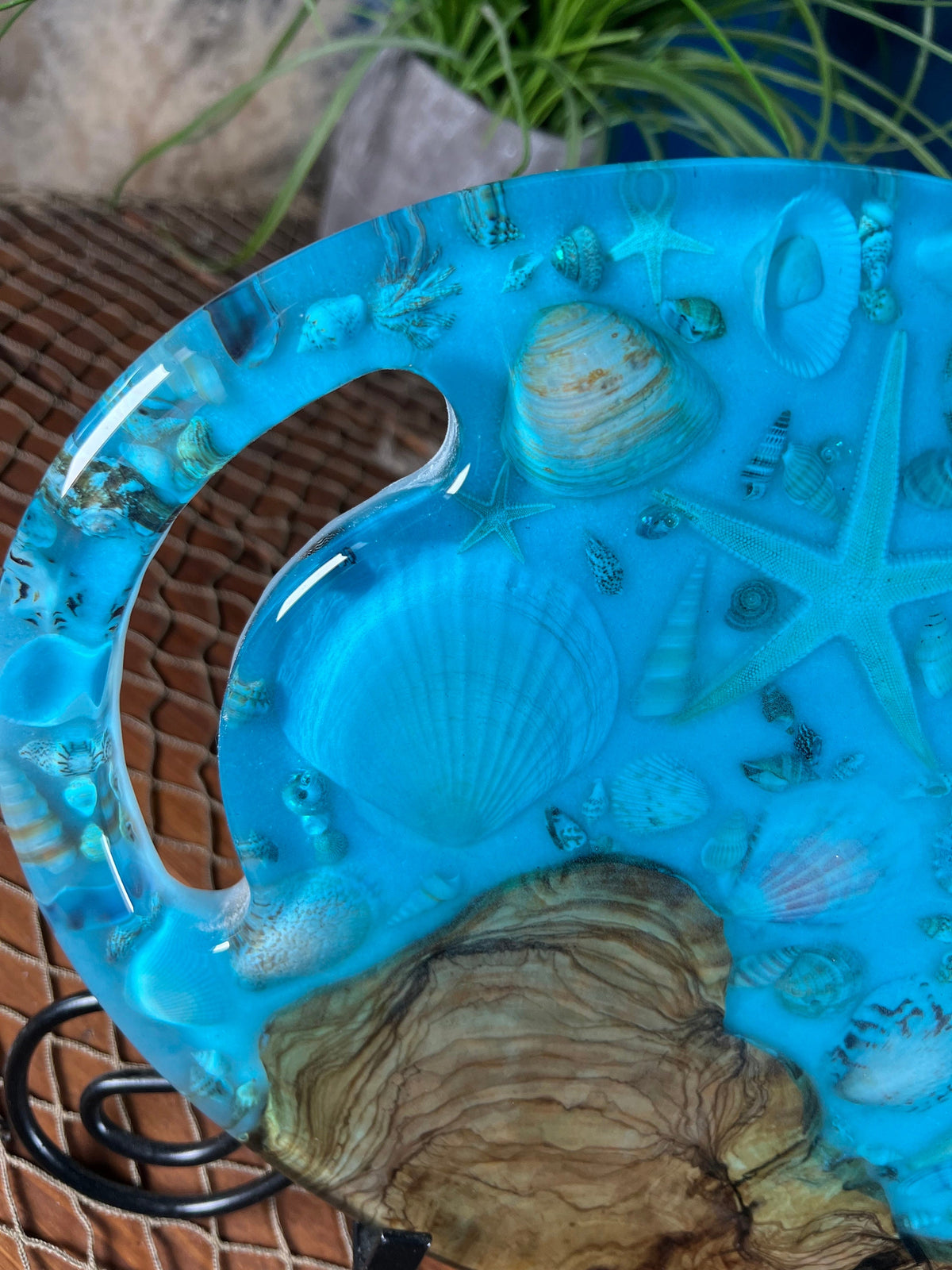 Ocean Sea Shell Charcuterie Board, Serving Board