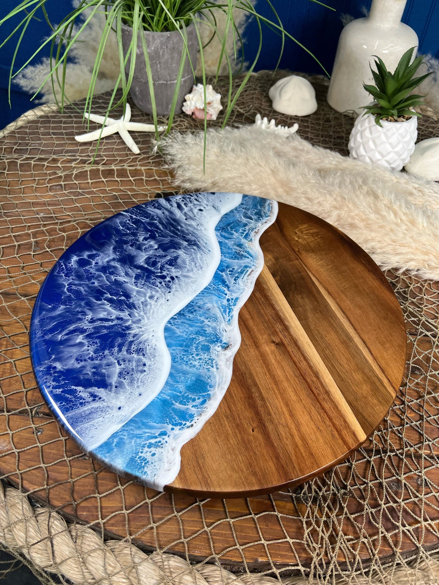 Ocean Waves Lazy Susan