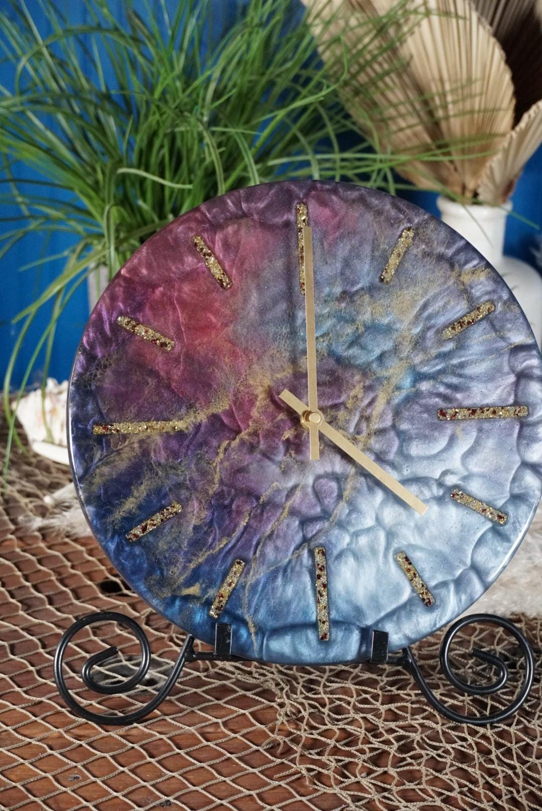 Cotton Candy 12” Clock