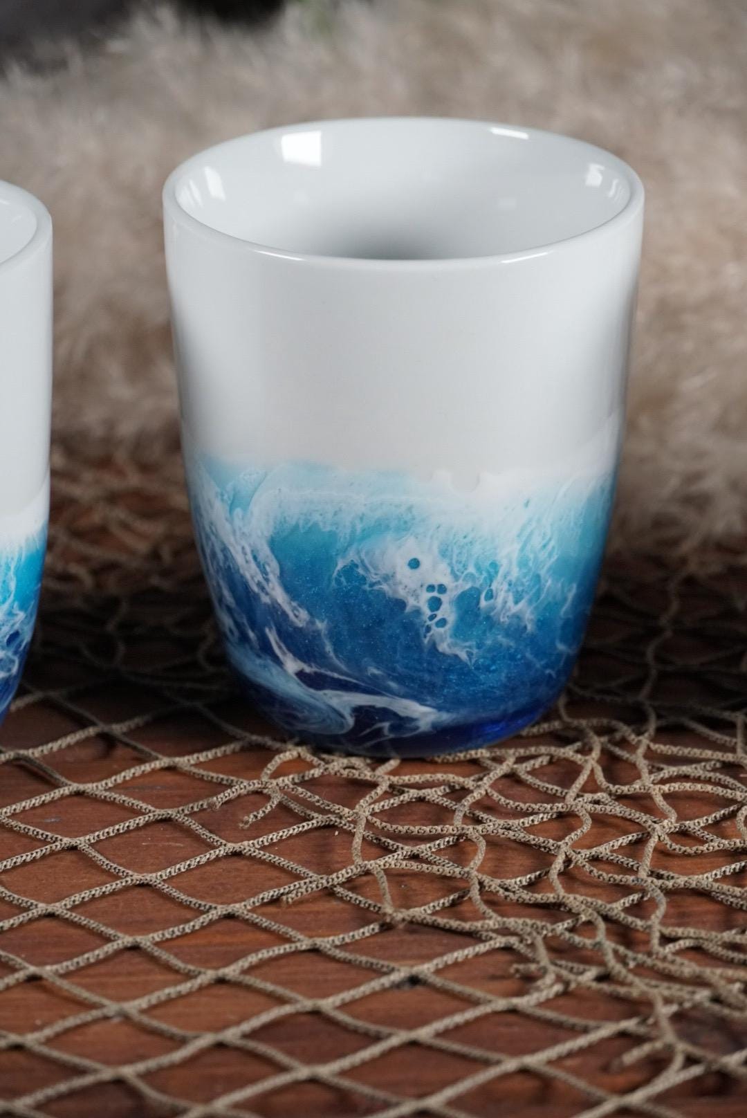 Ocean Waves Coffee Cup | Coastal Decor