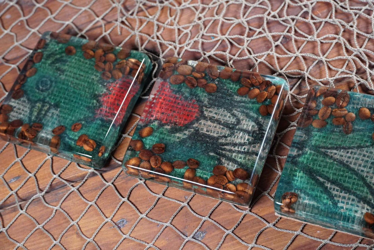 Coffee Bean Coasters