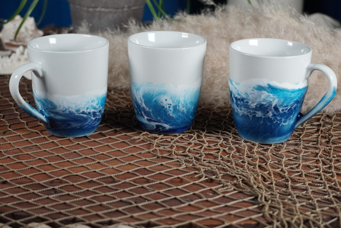 Ocean Waves Coffee Cup | Coastal Decor