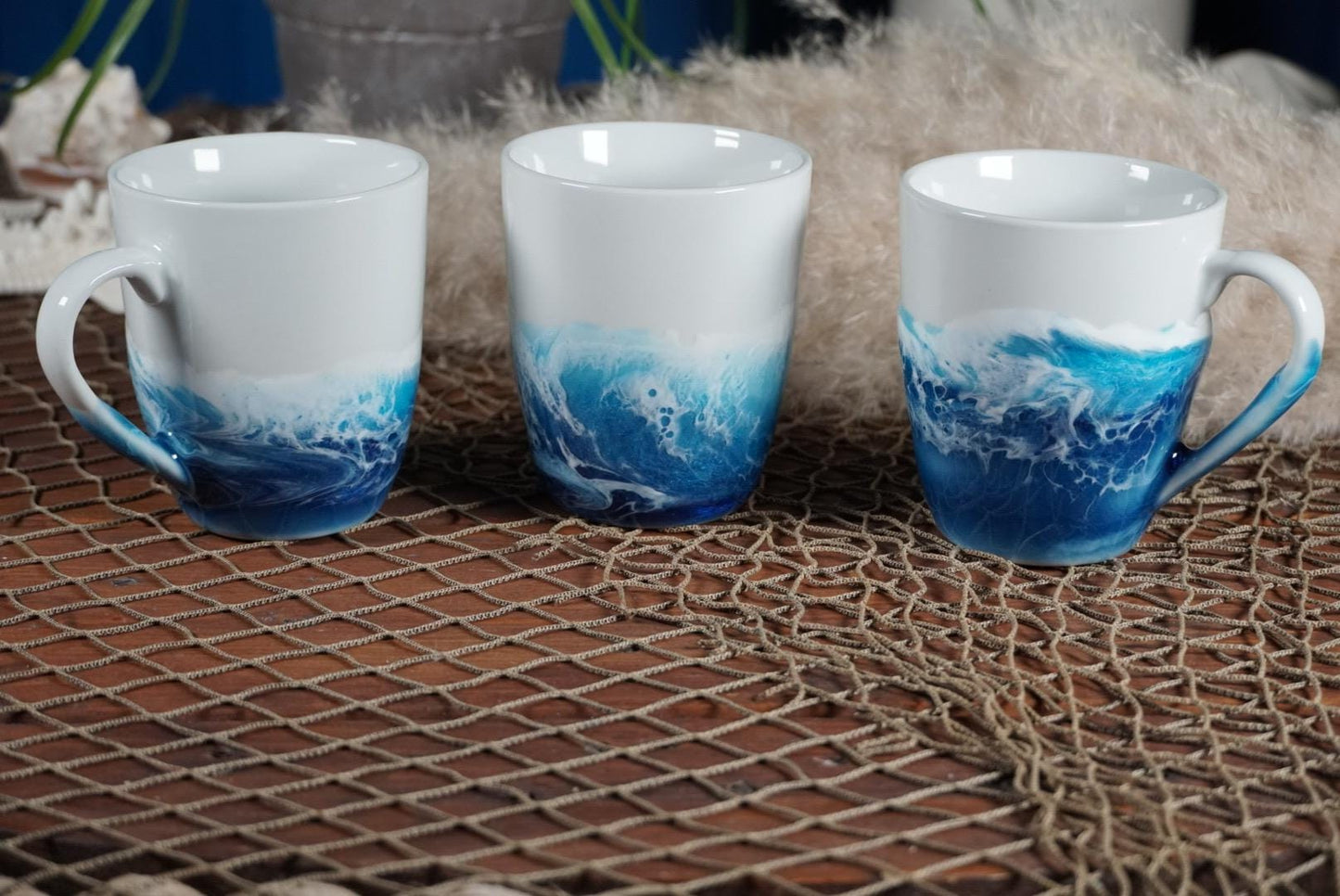 Ocean Waves Coffee Cup | Coastal Decor