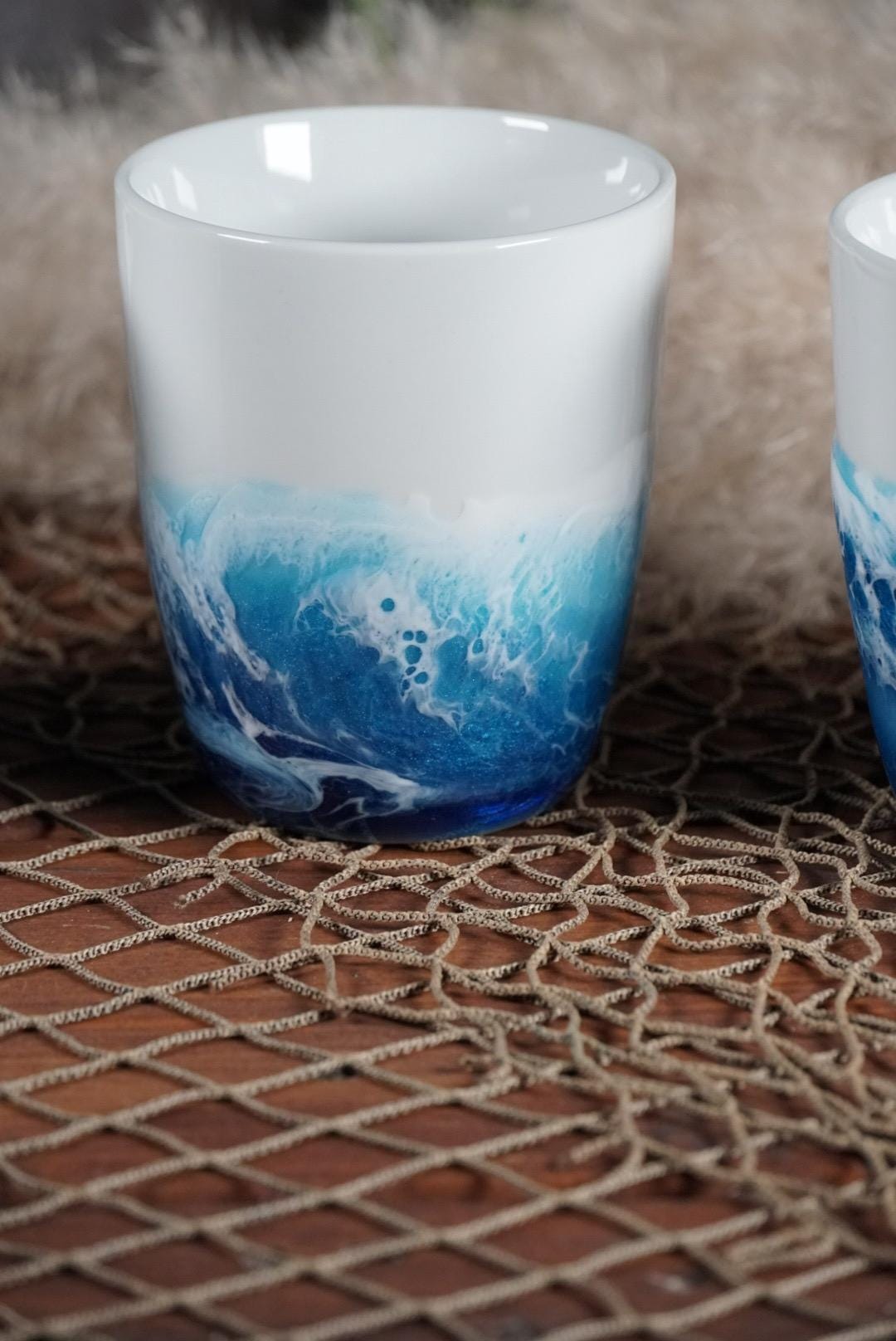 Ocean Waves Coffee Cup | Coastal Decor