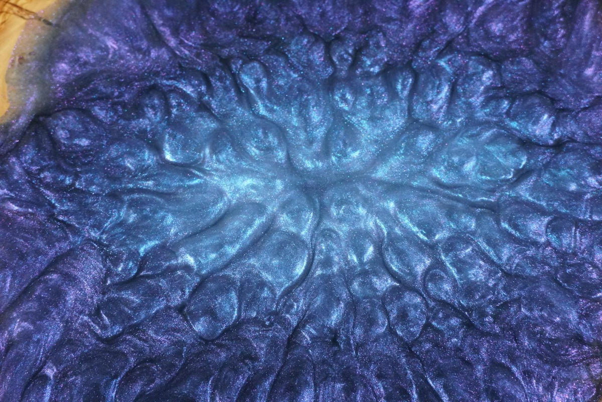 BLUE & PURPLE OLIVE Epoxy Resin Charcuterie Board | Serving board