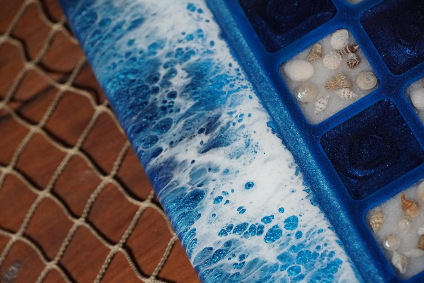 Ocean Waves Sea Scape Chess Set