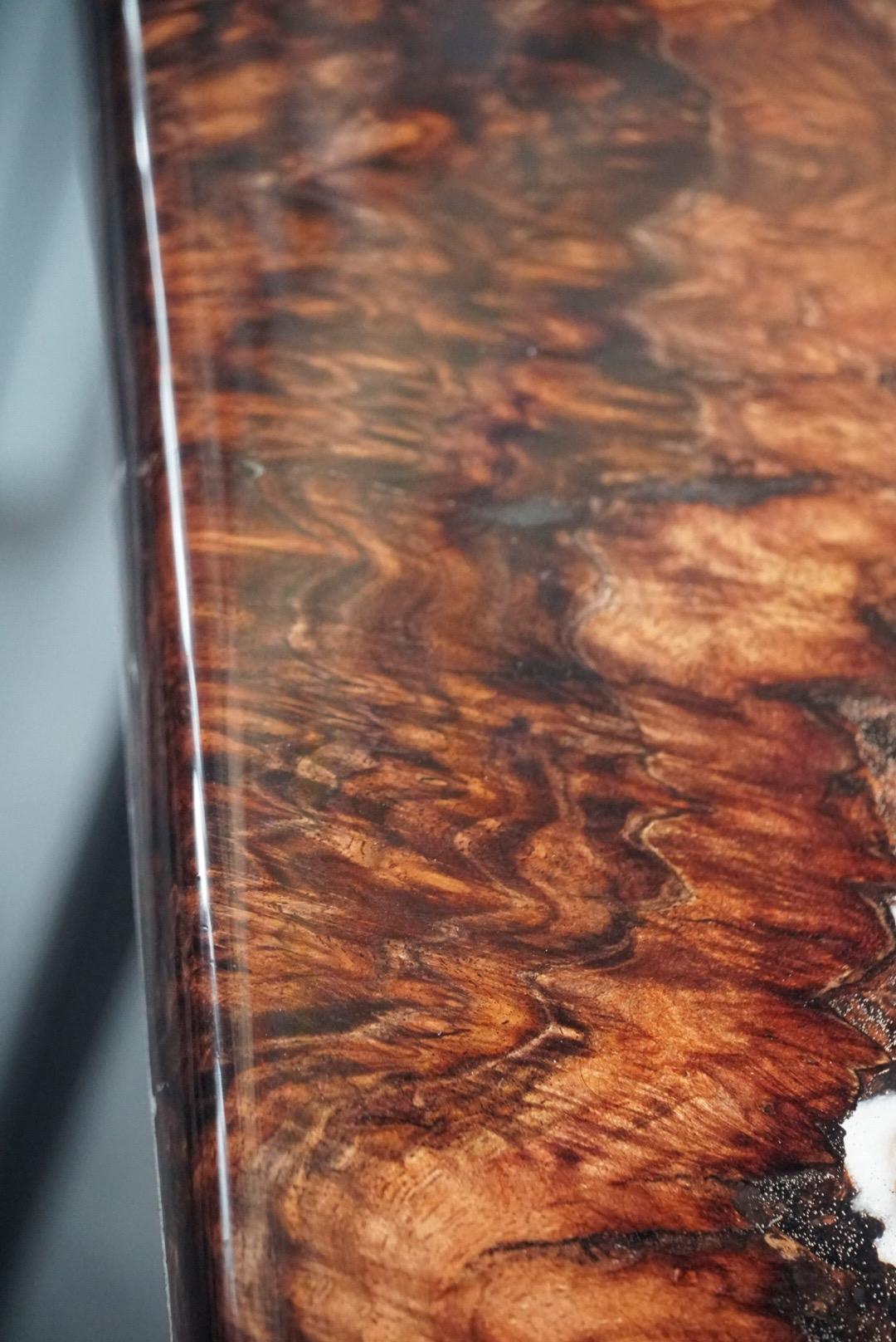 Ocean Waves Sea Scape Accent Table, Side Table, End Table | Epoxy Ocean Table