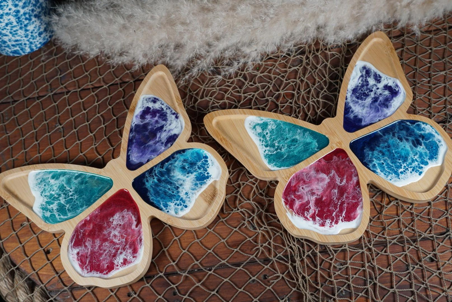 Butterfly Charcuterie Board | Centerpiece | Butterfly with Waves
