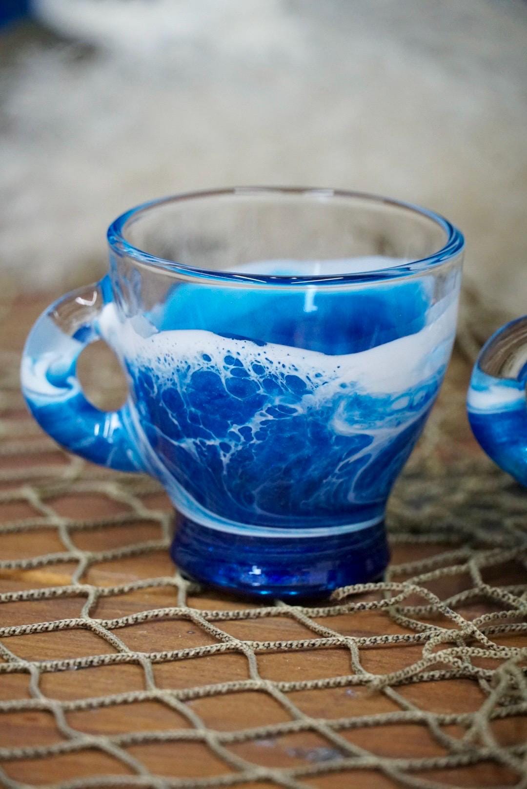 Ocean Waves Espresso Coffee Cups| Coastal Decor