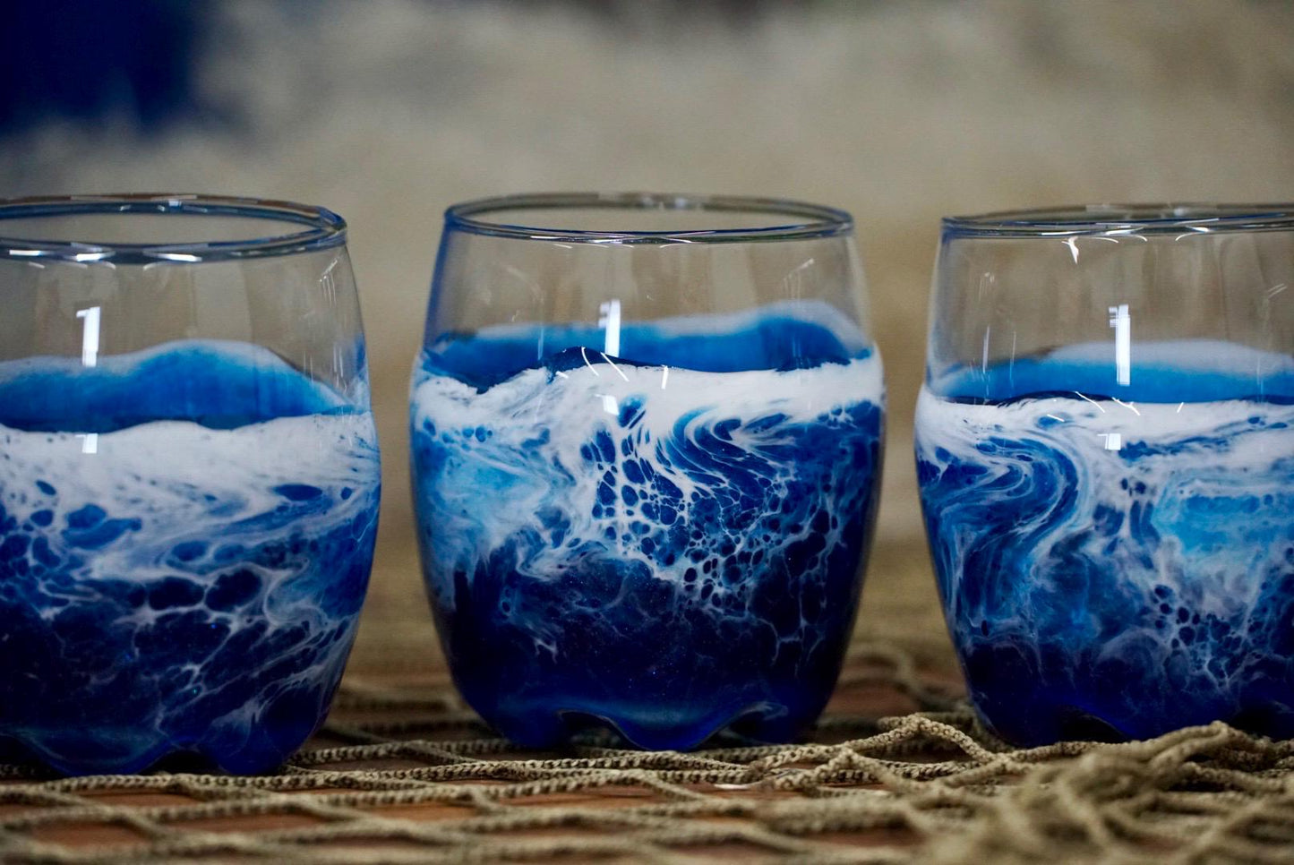 Ocean Waves Shot Glasses| Coastal Decor