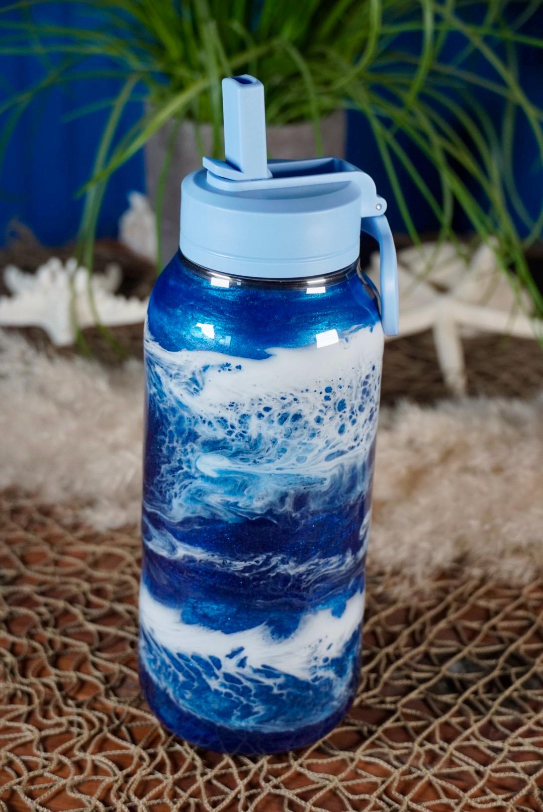 Ocean Waves Water Bottle