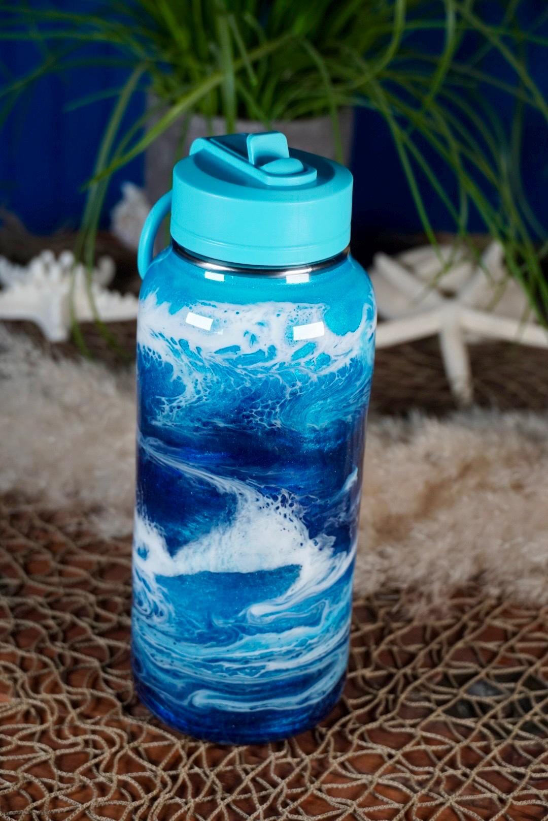 Ocean Waves Water Bottle