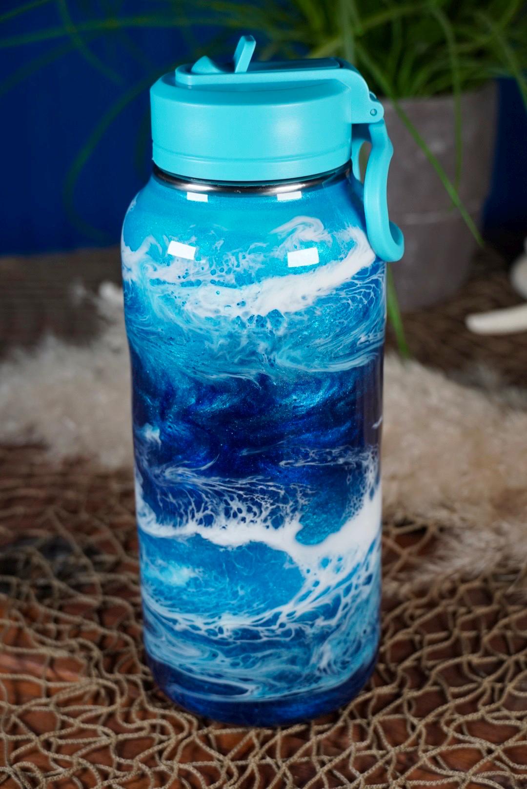 Ocean Waves Water Bottle