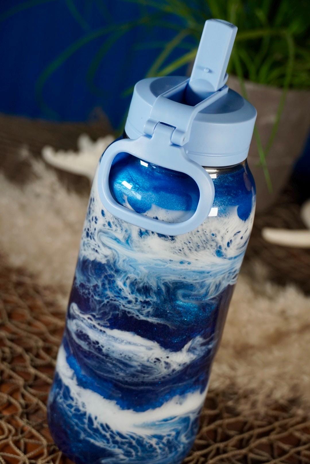 Ocean Waves Water Bottle