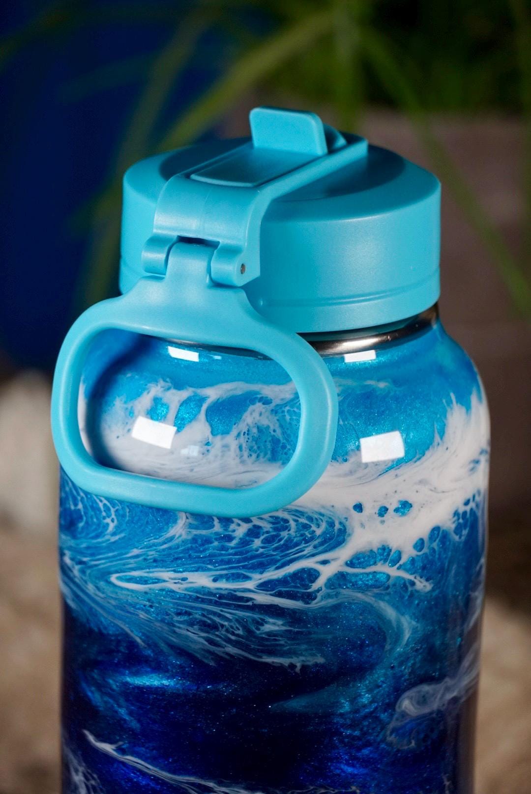 Ocean Waves Water Bottle