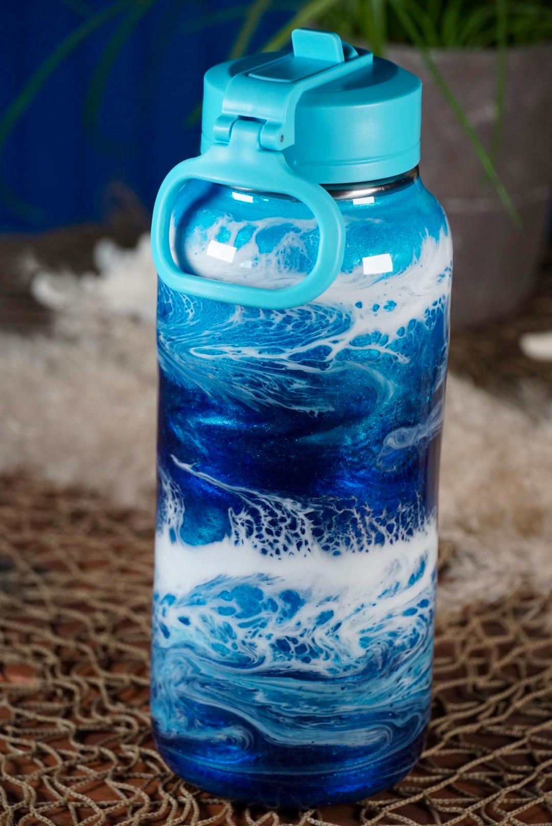 Ocean Waves Water Bottle