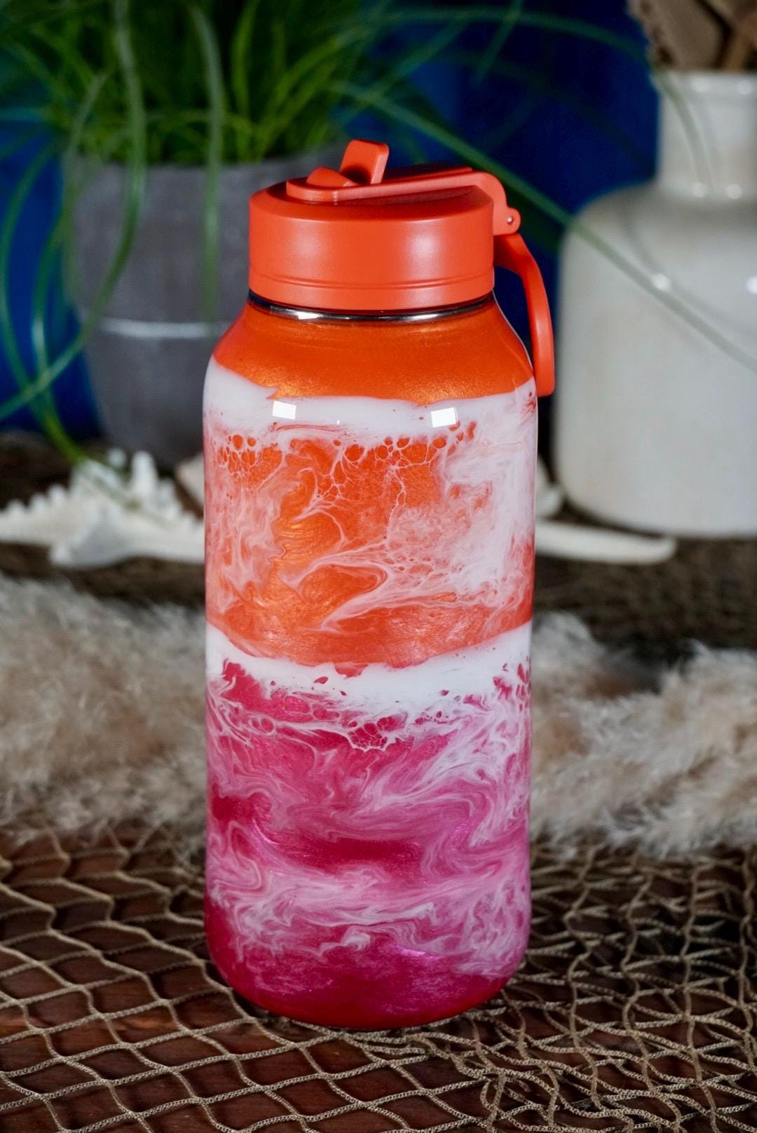Sunset Waves Water Bottle