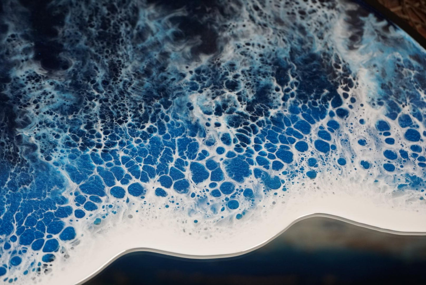 Ocean Waves Round Mirror