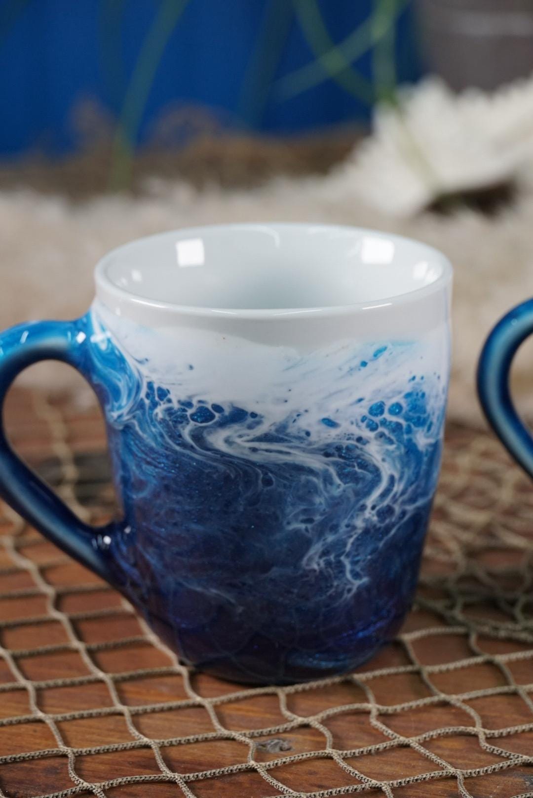 Ocean Waves Coffee Cup | Coastal Decor