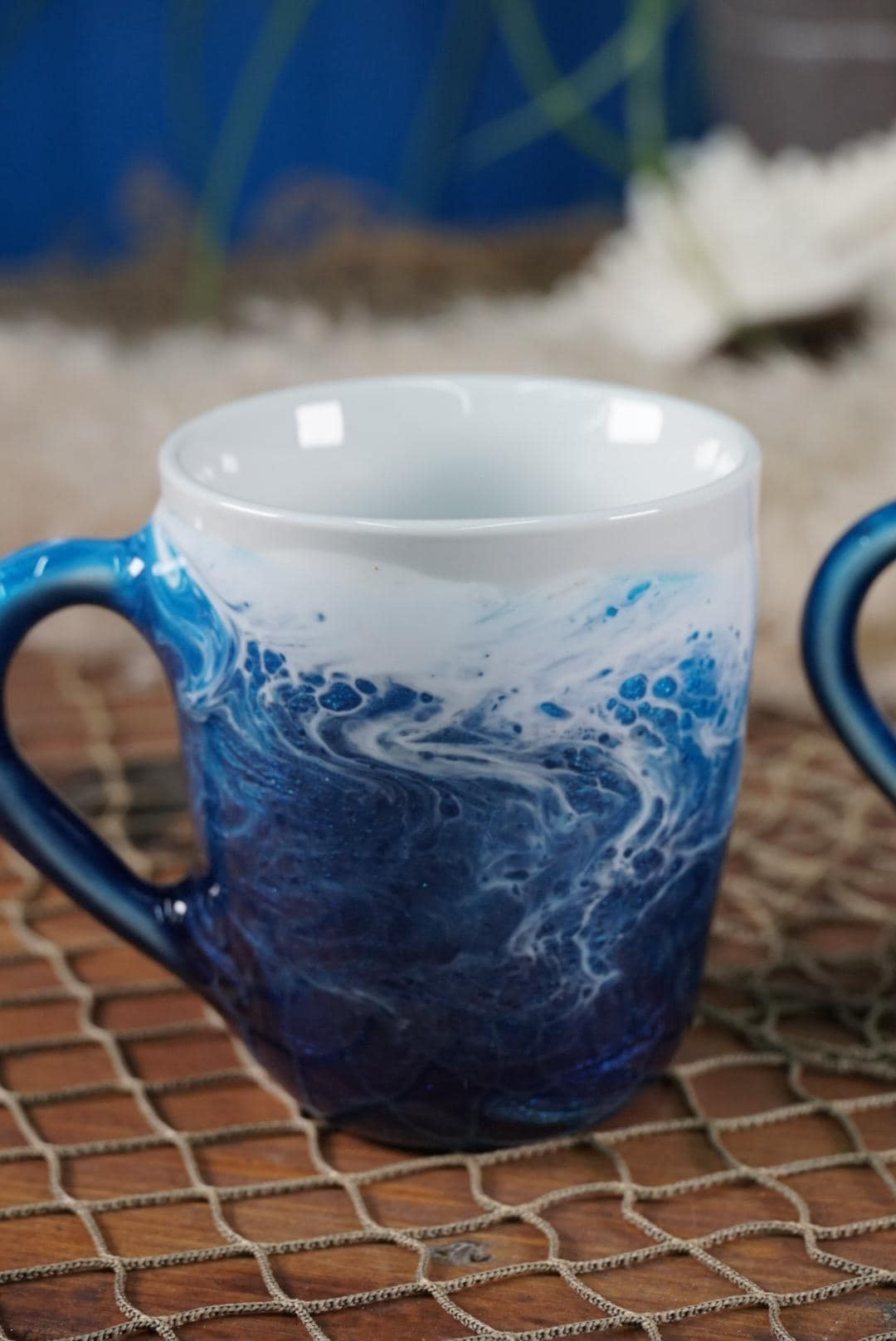 Ocean Waves Coffee Cup | Coastal Decor