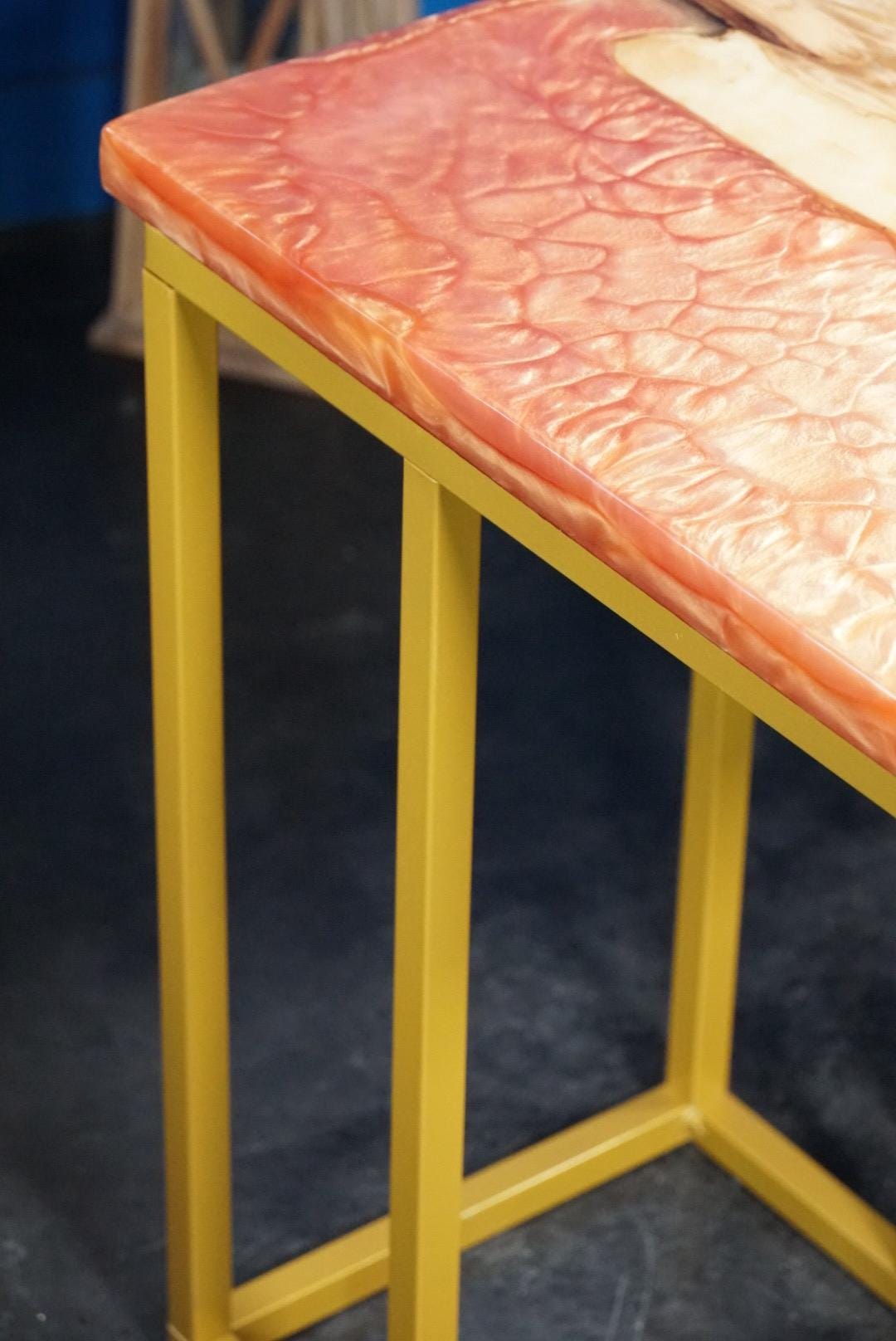 Sunrise | Epoxy Resin Side Table, End Table, C-Table