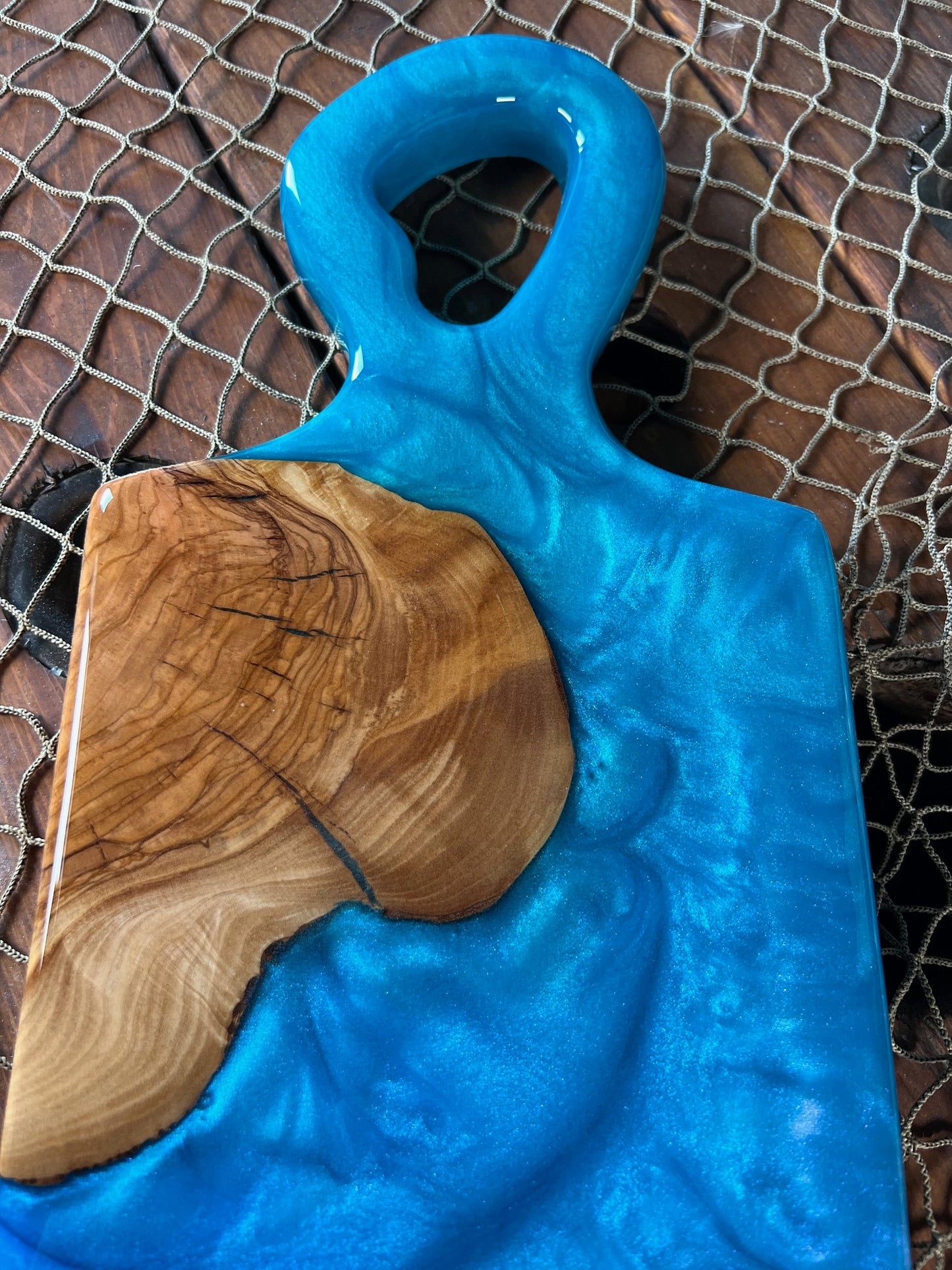 Blue Charcuterie Board, Serving Board