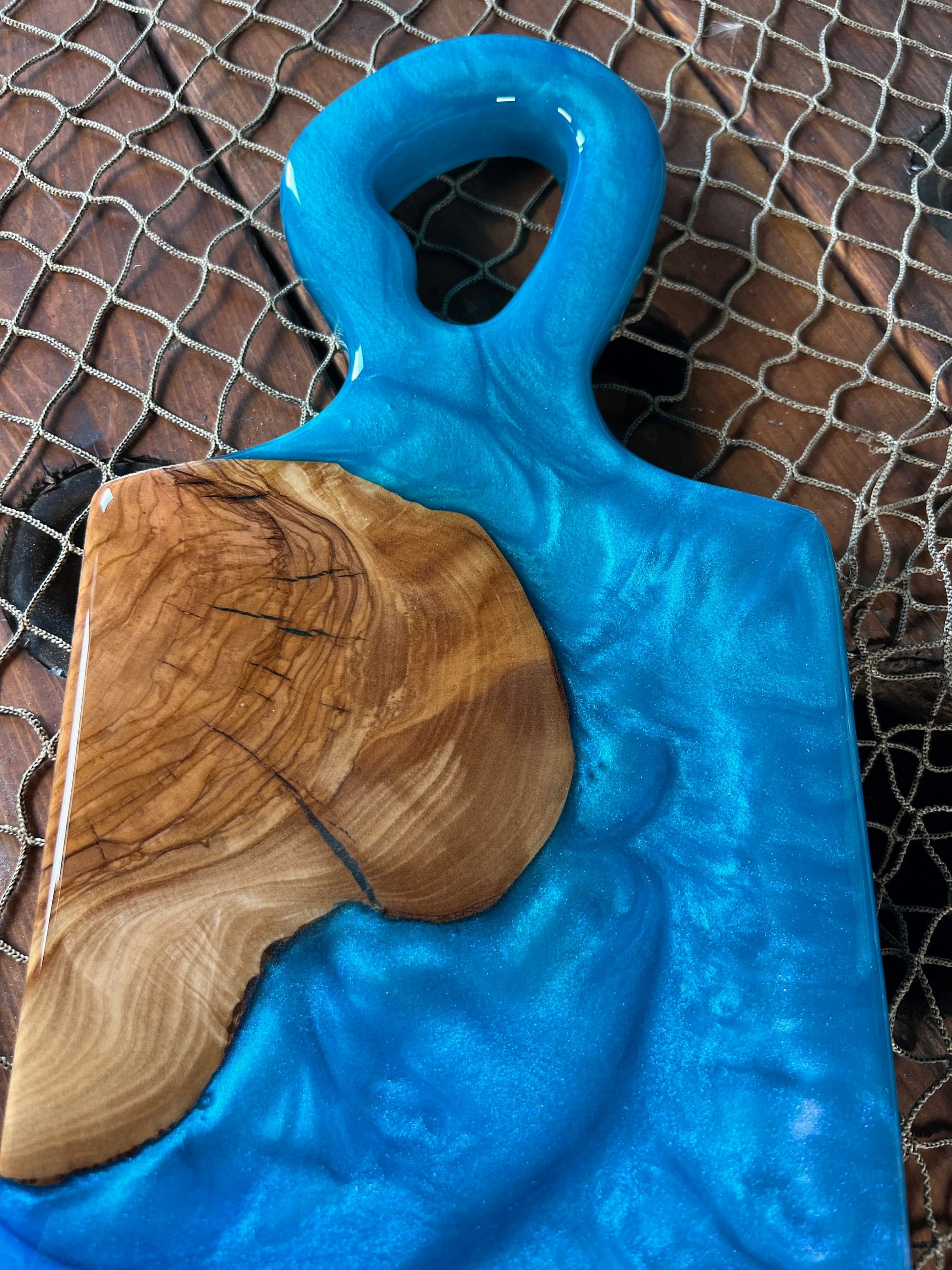 Blue Charcuterie Board, Serving Board