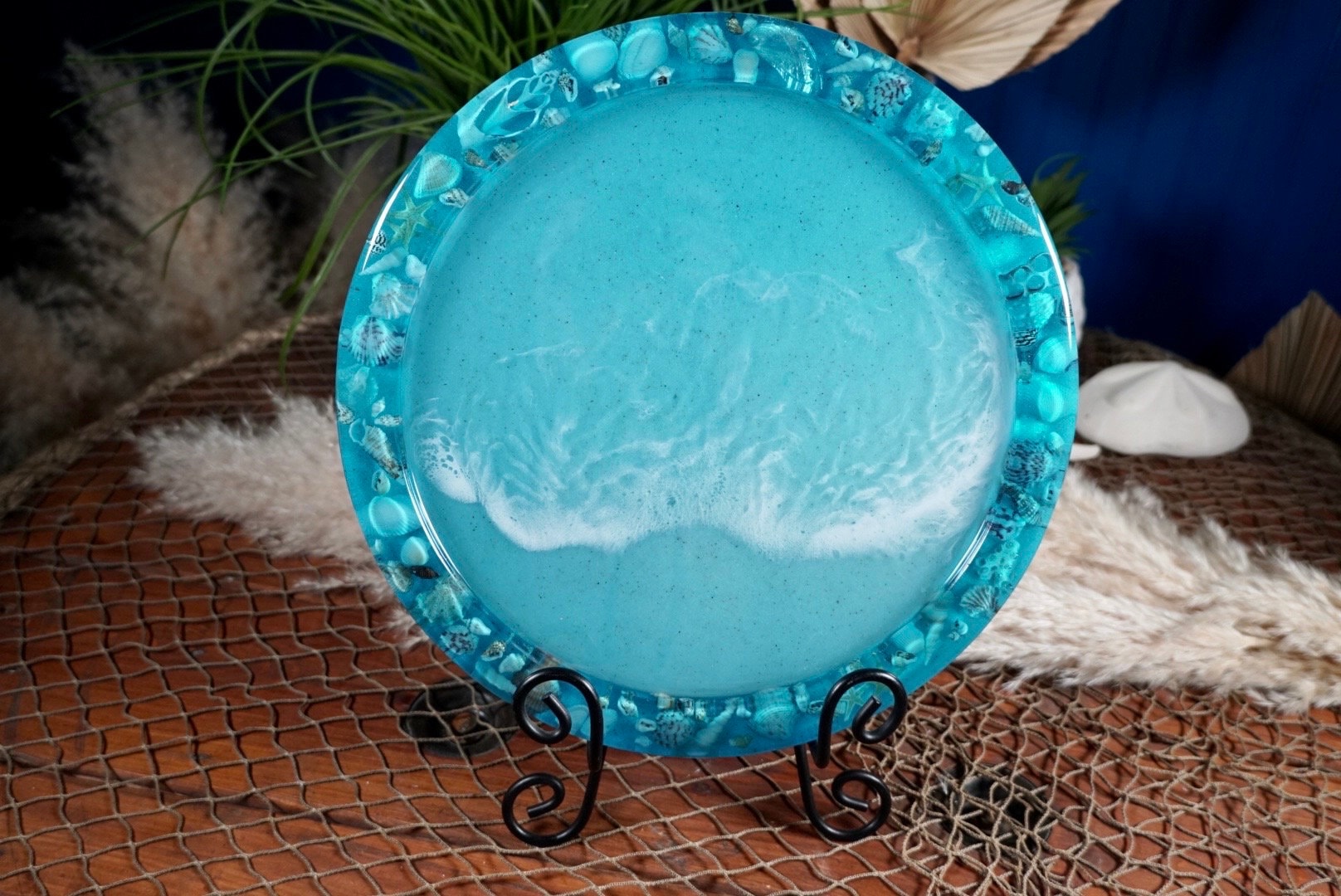 Sea Shell Ocean Resin Platter/Dish