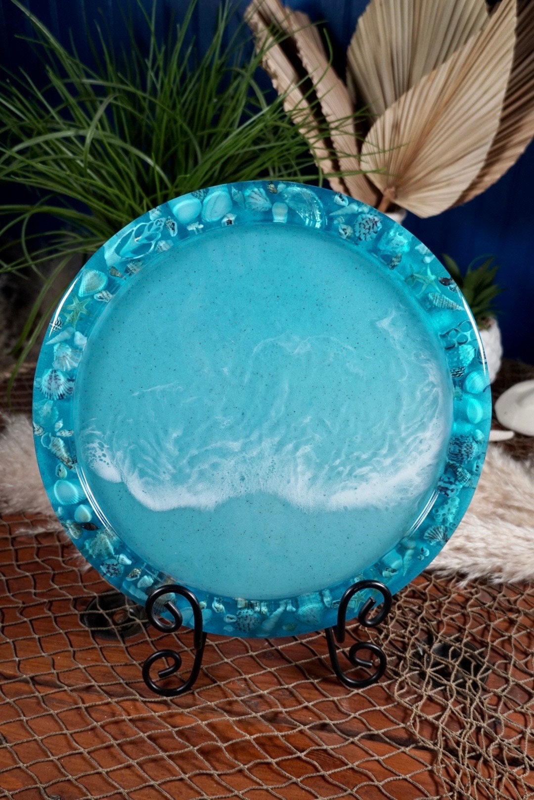 Sea Shell Ocean Resin Platter/Dish
