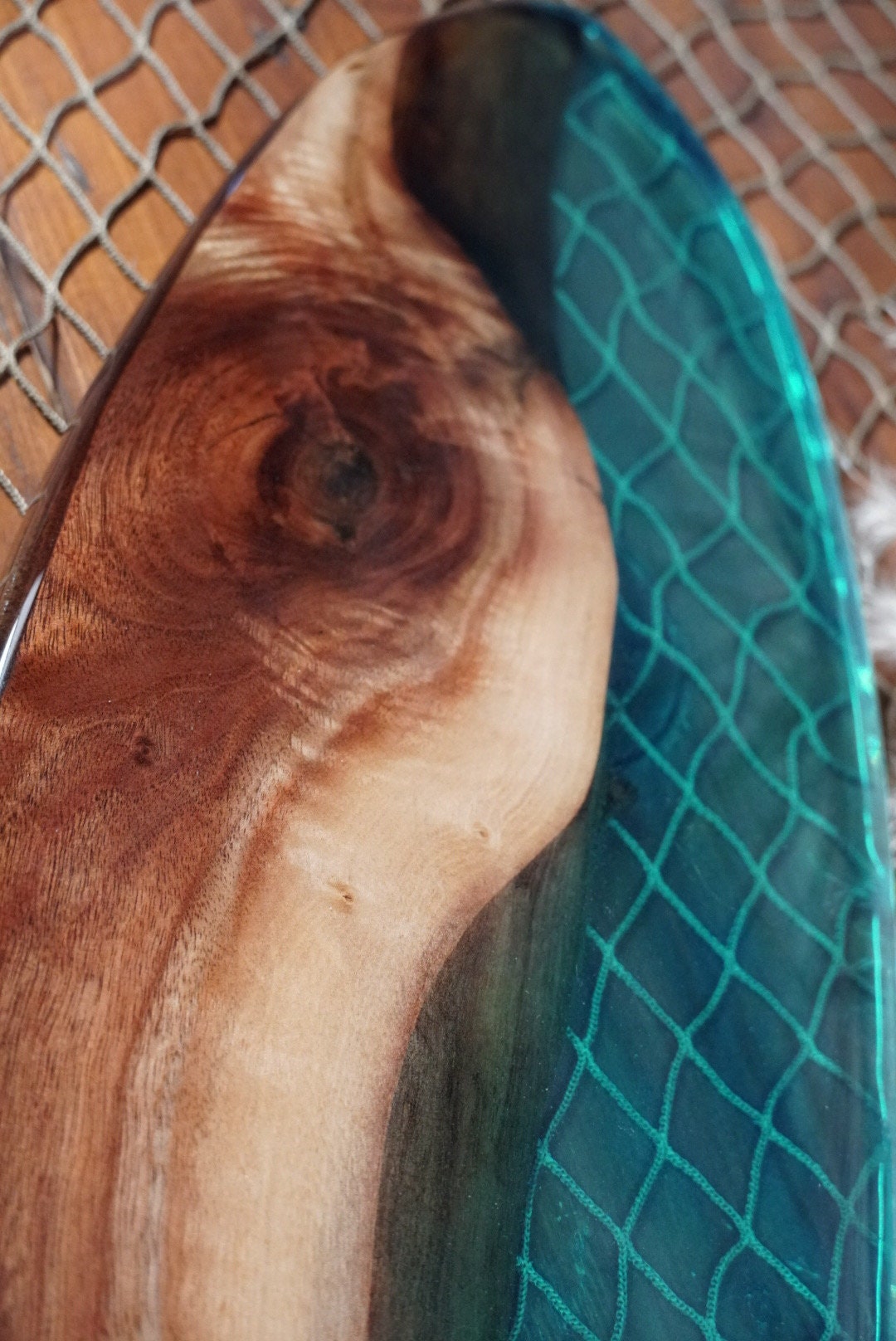 Walnut Surfboard, Serving Tray, Charcuterie Board, Wall Art