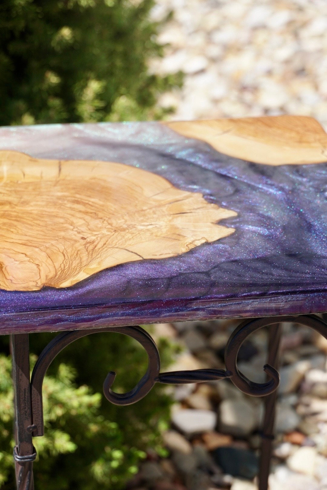 Sunburst colorshift Accent Table, Side Table, End Table