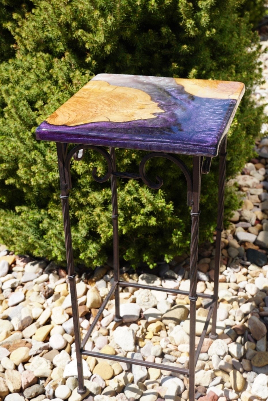 Sunburst colorshift Accent Table, Side Table, End Table