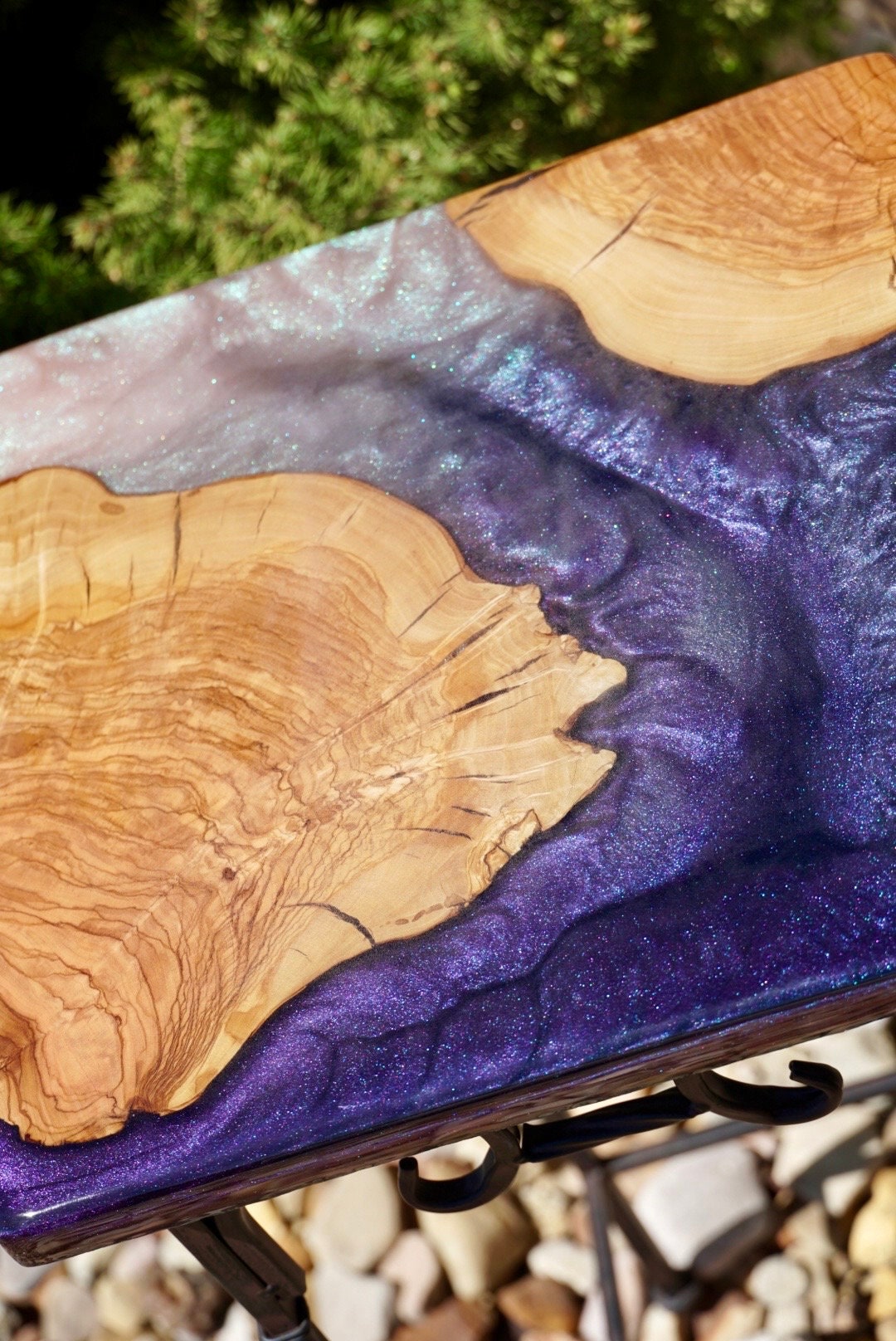 Sunburst colorshift Accent Table, Side Table, End Table