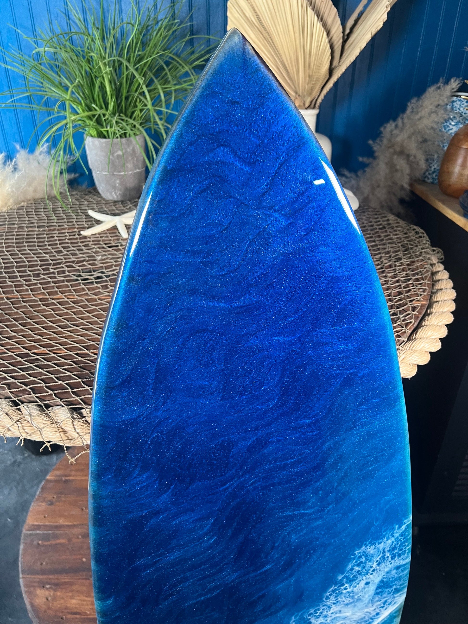 Ocean Waves Resin Surfboard