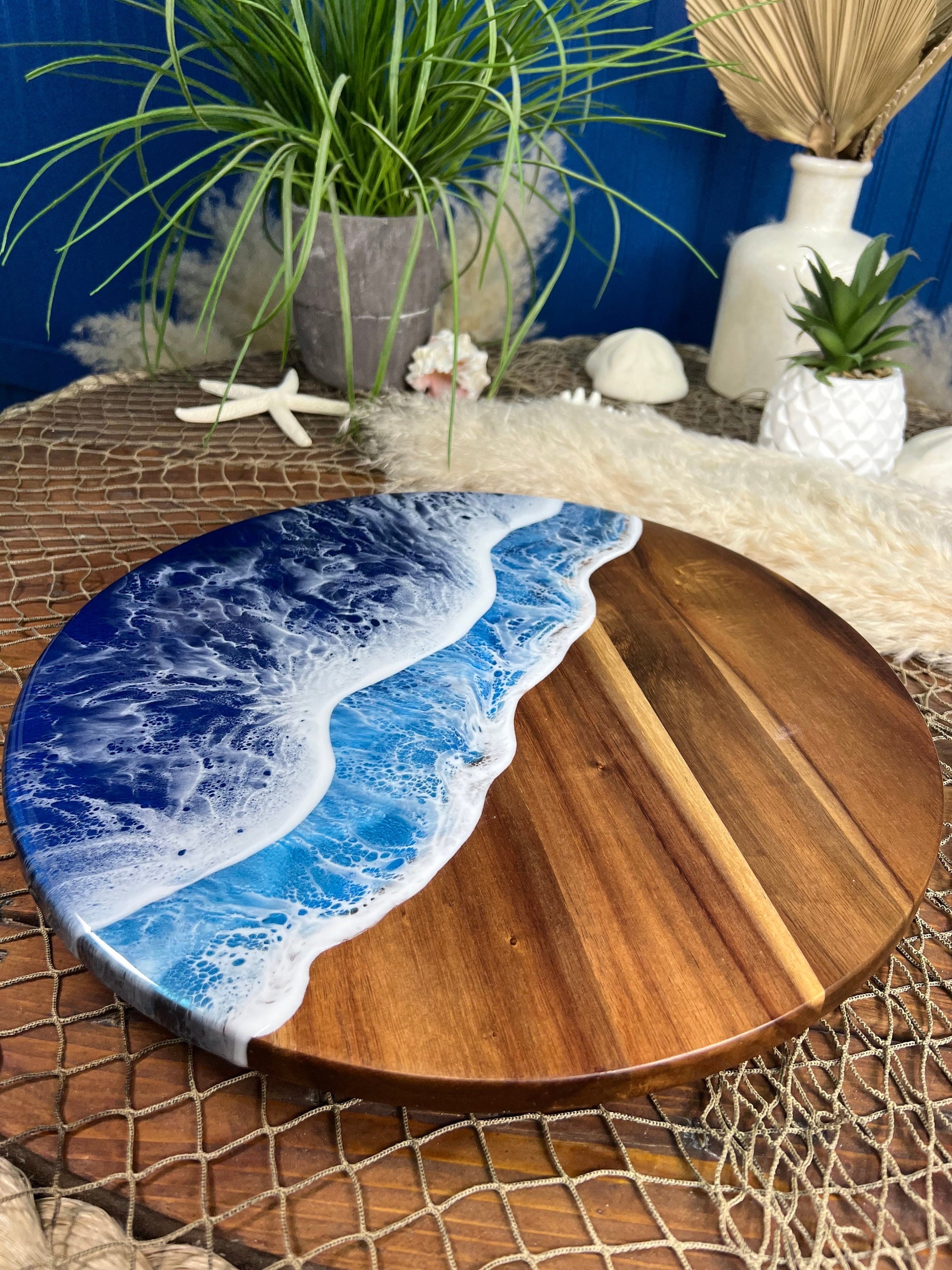 Ocean Waves Lazy Susan