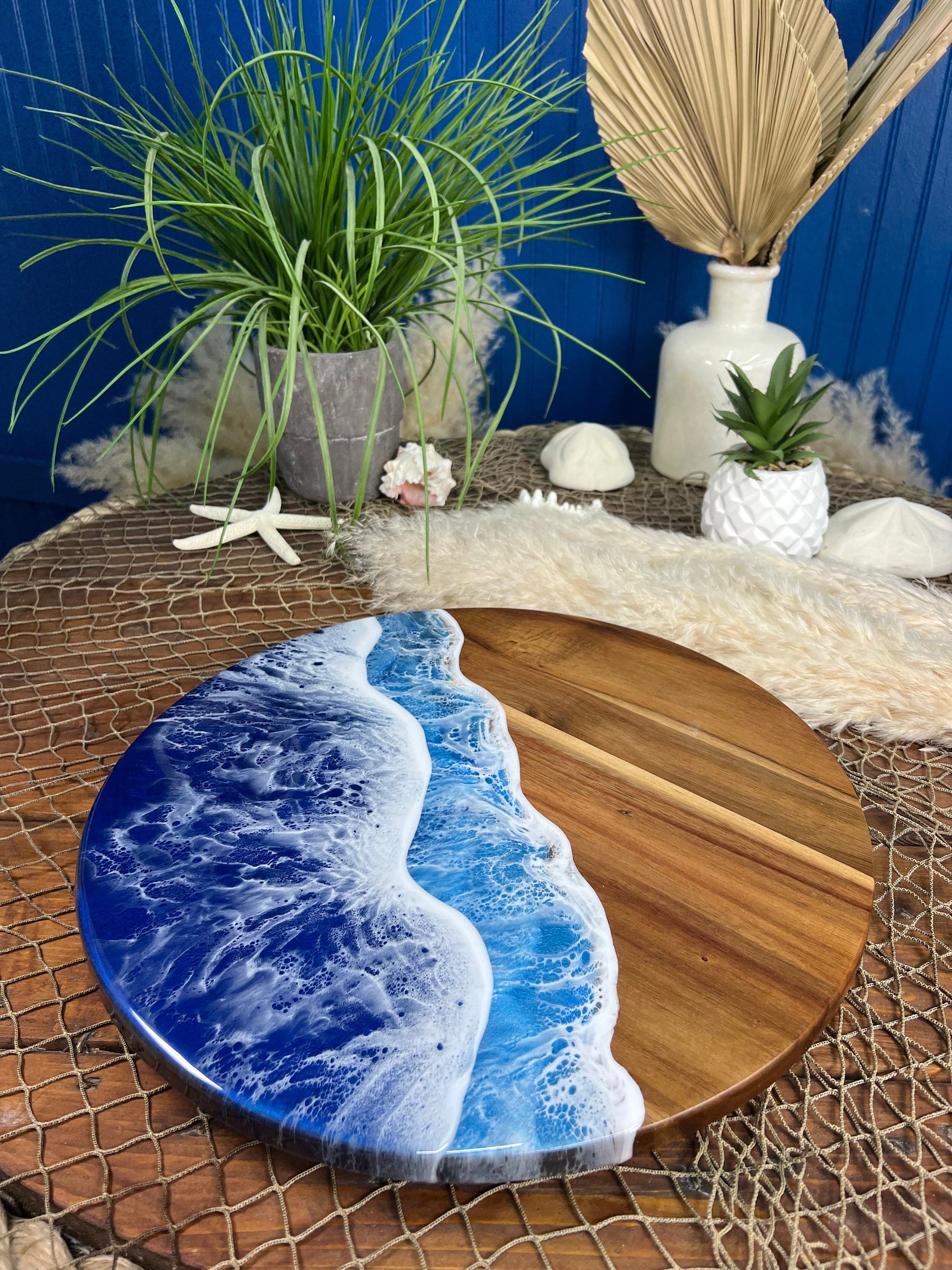 Ocean Waves Lazy Susan