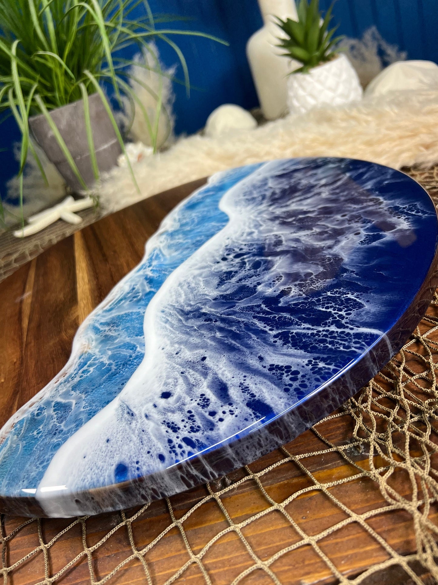 Ocean Waves Lazy Susan