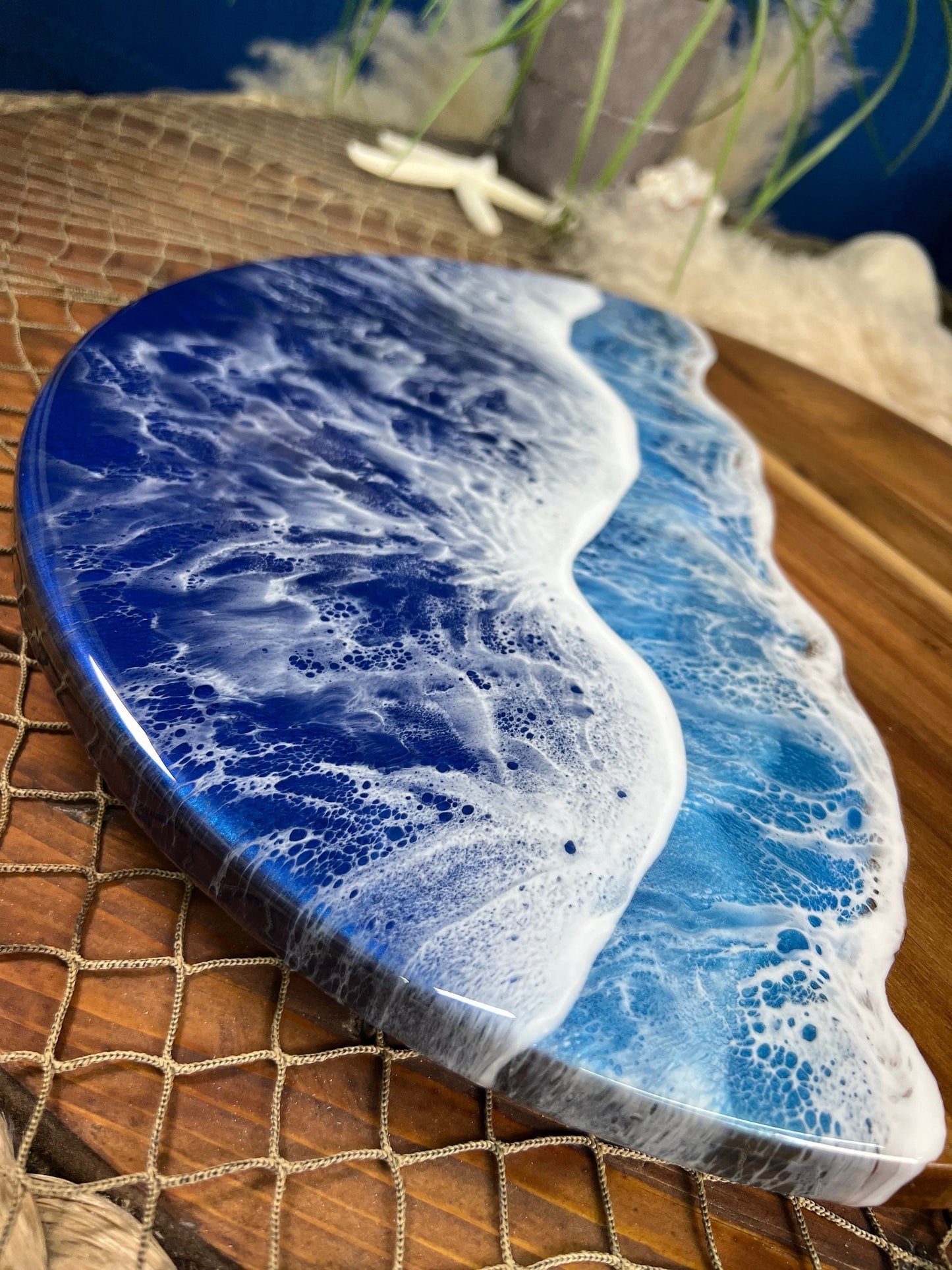Ocean Waves Lazy Susan