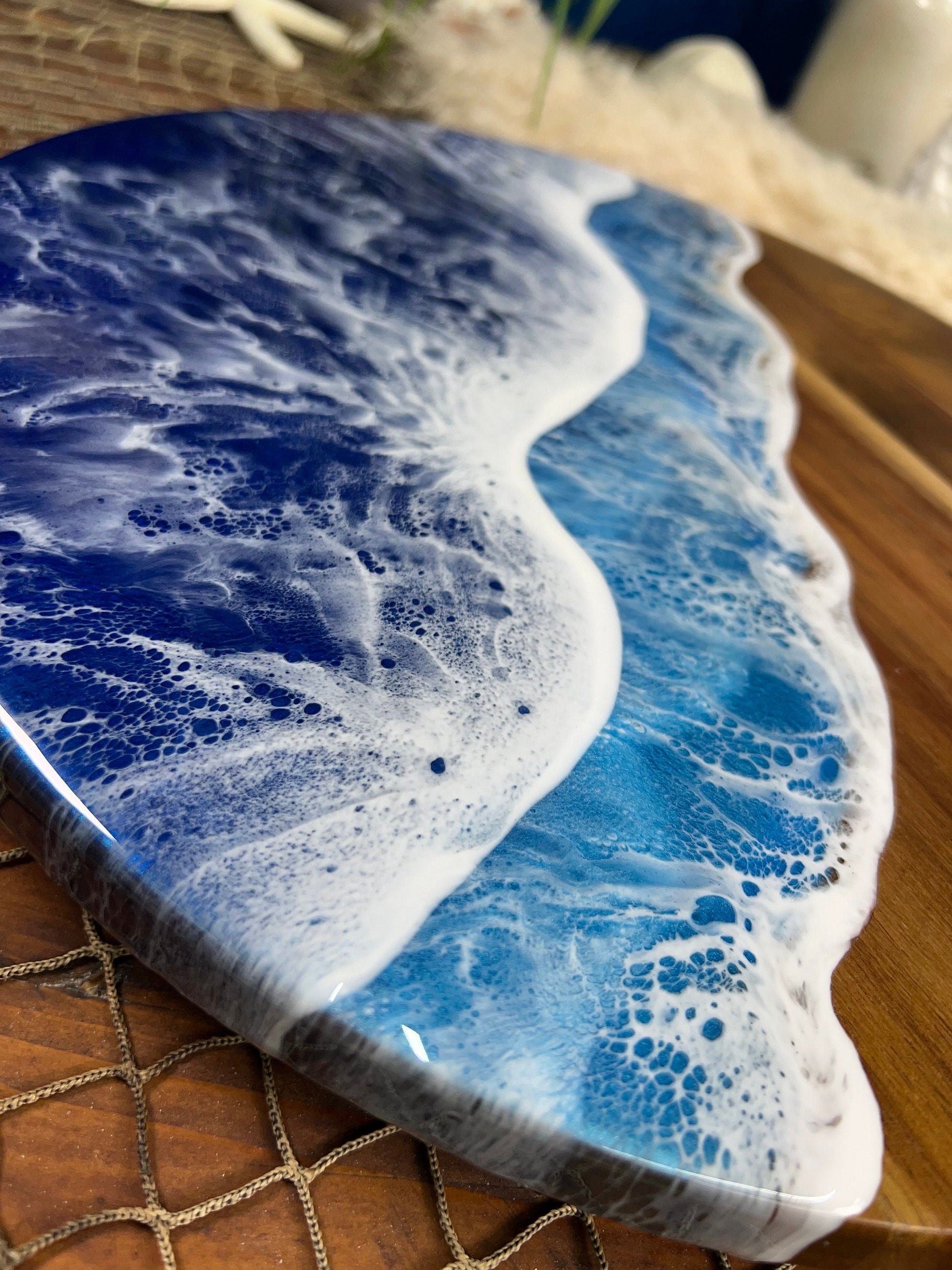 Ocean Waves Lazy Susan