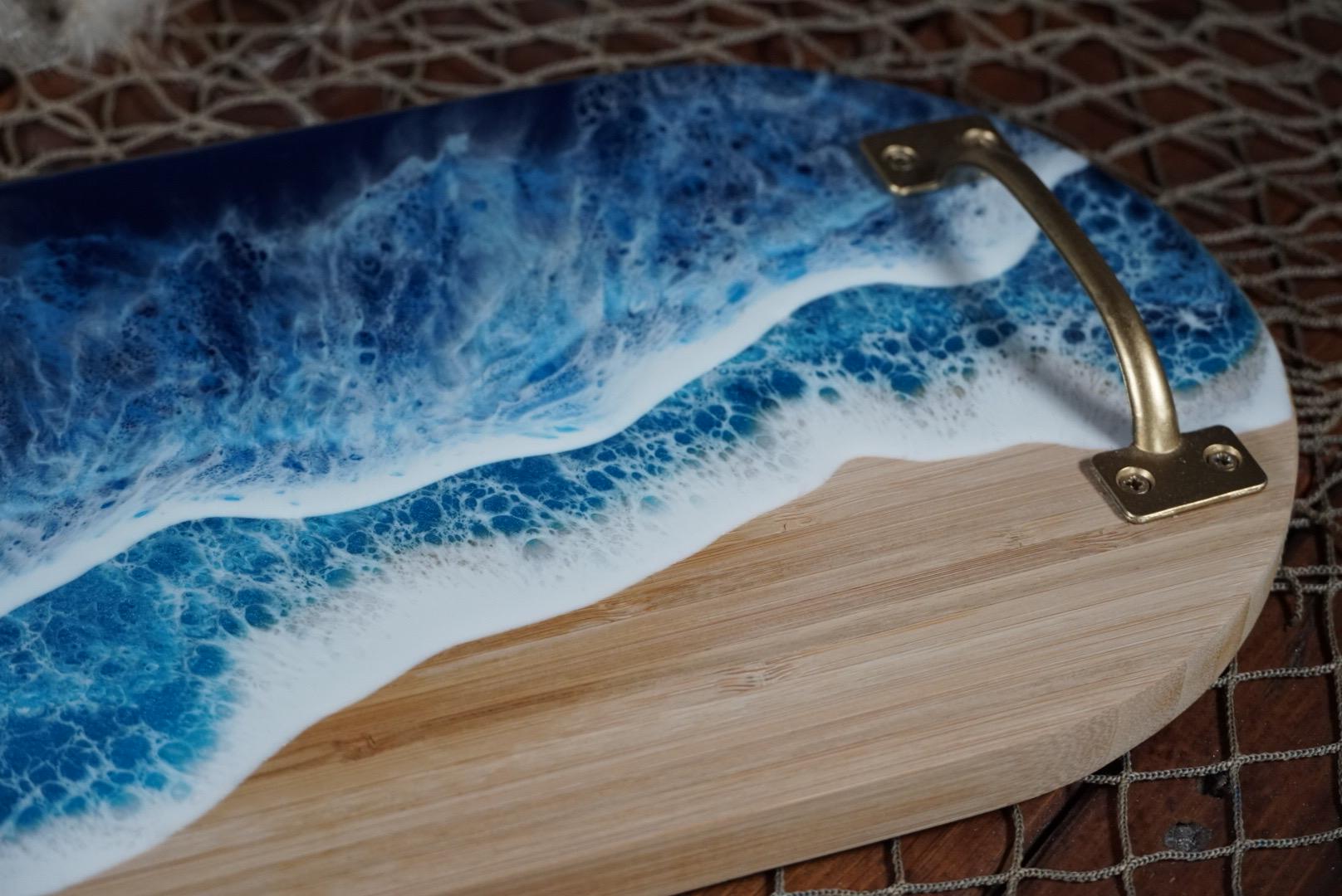 Ocean Waves Charcuterie Board | Serving Tray