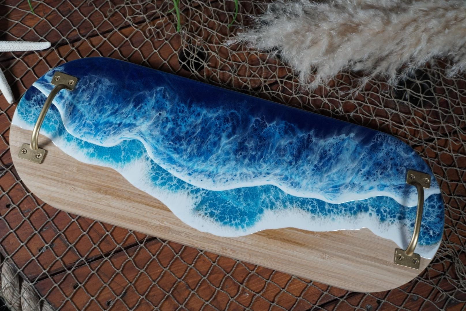 Ocean Waves Charcuterie Board | Serving Tray