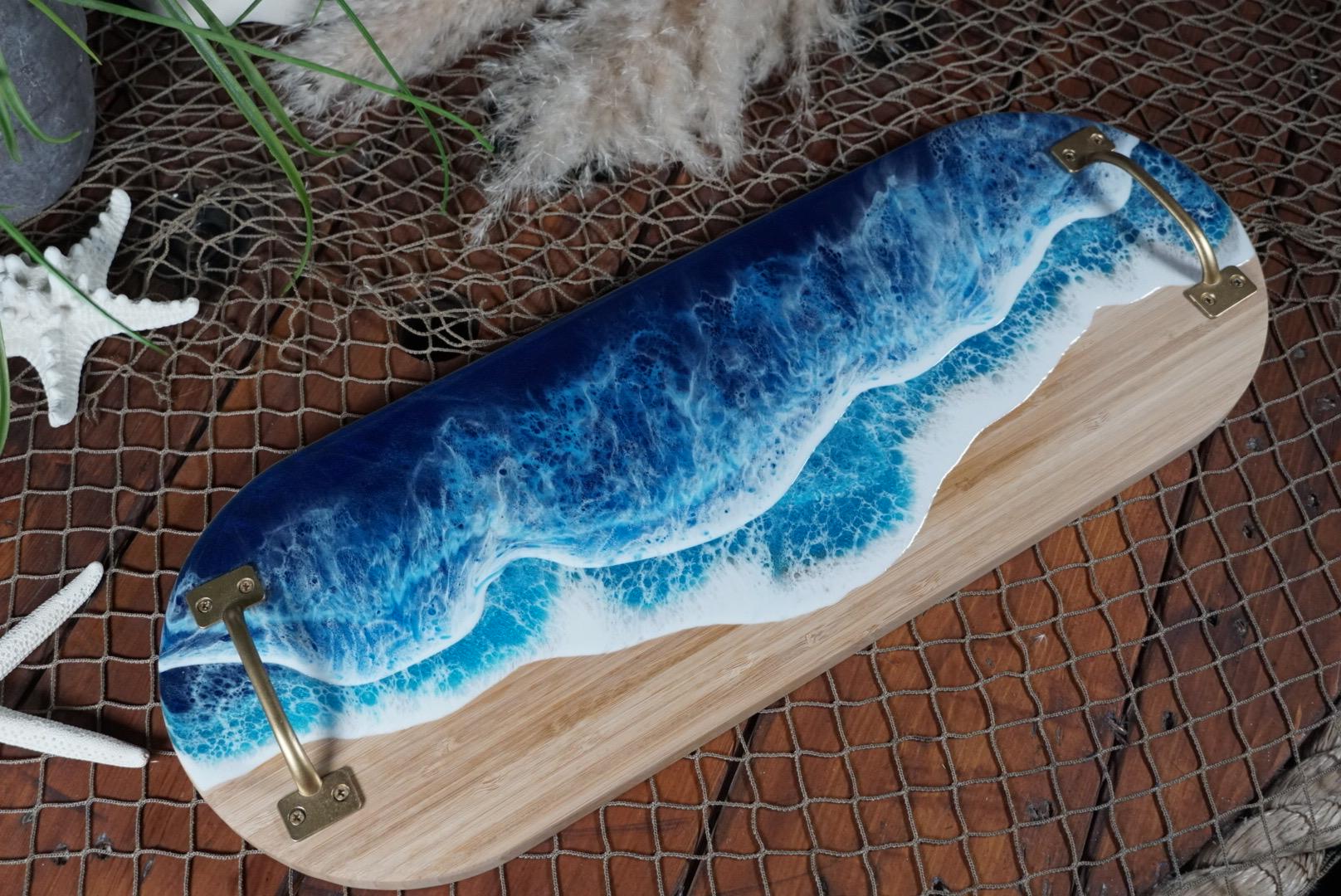 Ocean Waves Charcuterie Board | Serving Tray