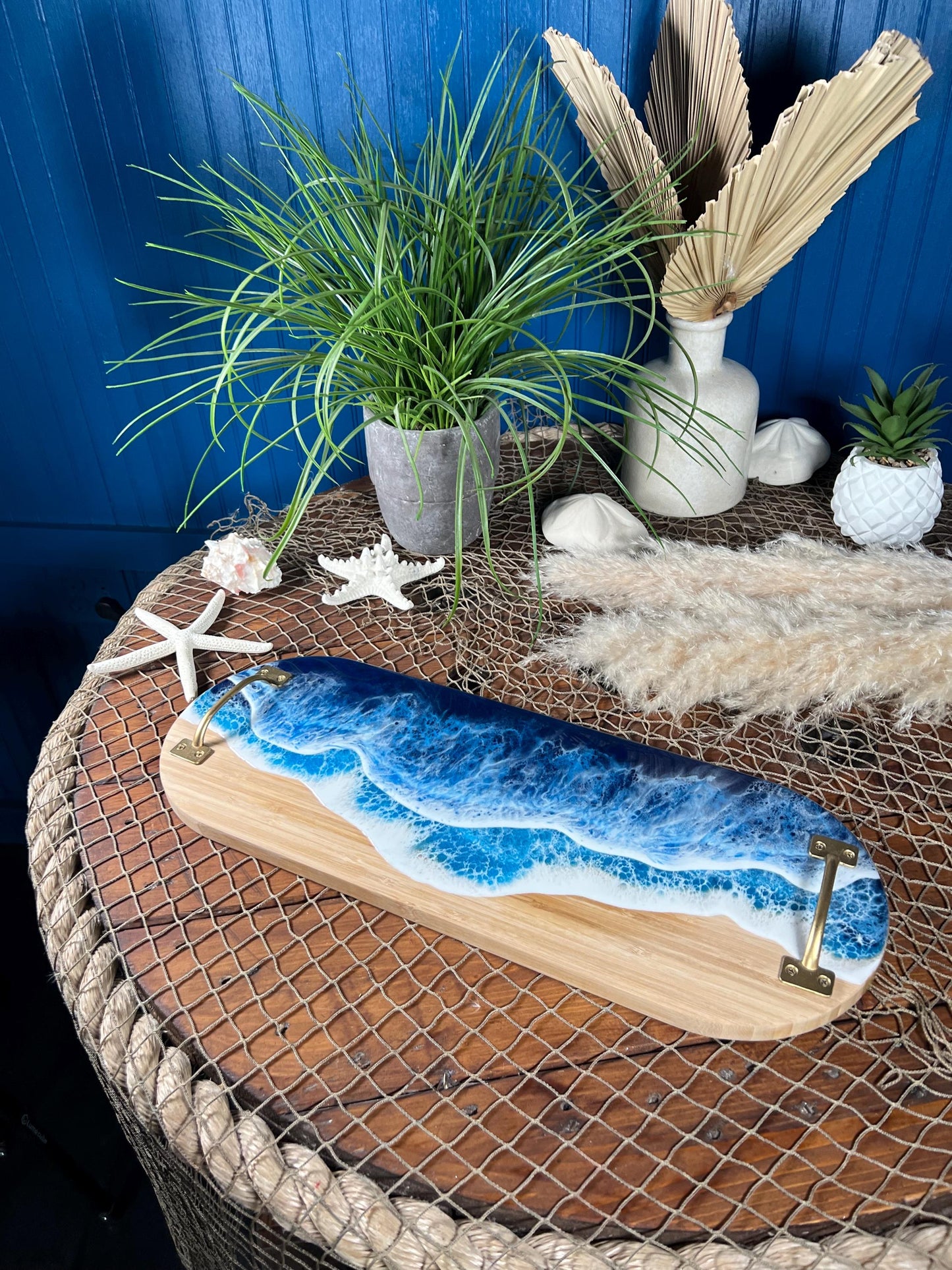Ocean Waves Charcuterie Board | Serving Tray