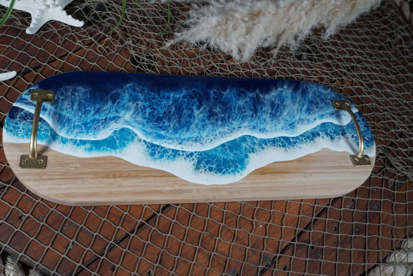 Ocean Waves Charcuterie Board | Serving Tray